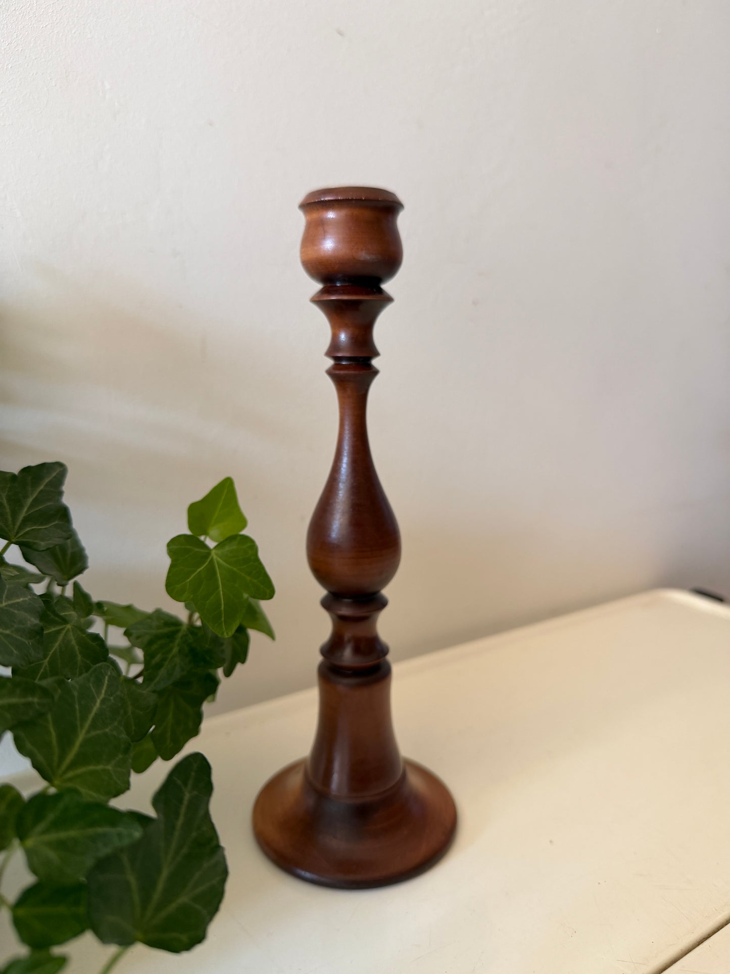 Houten kandelaar