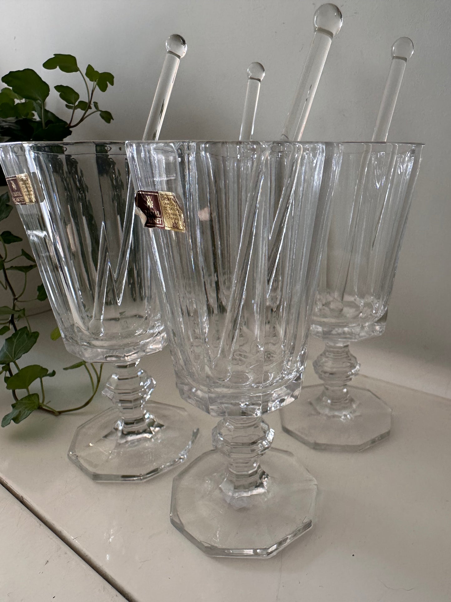 Set van 4 Irish Coffee glazen kristal