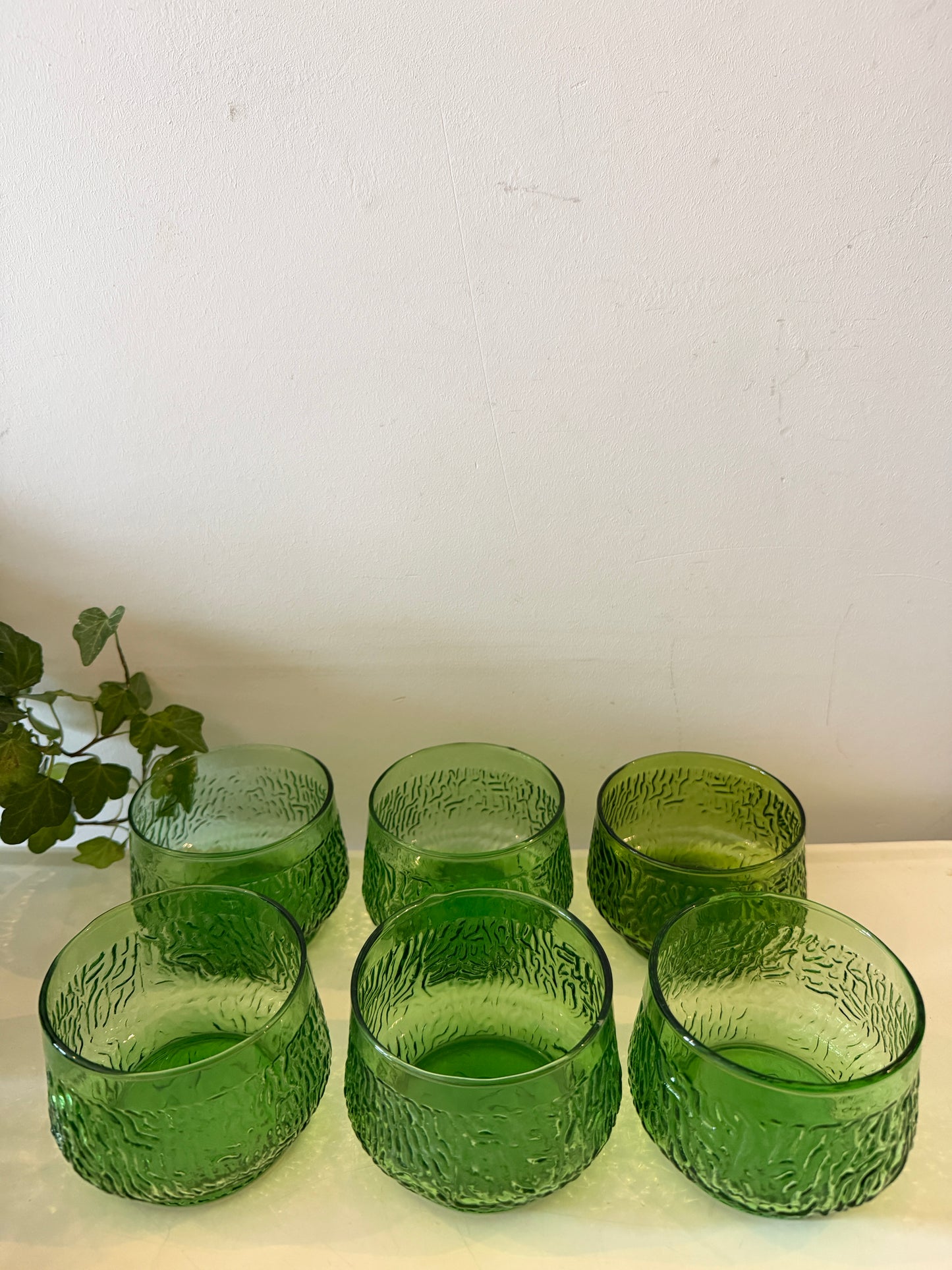 Set van 6 glazen / coupes Italiaans glaswerk