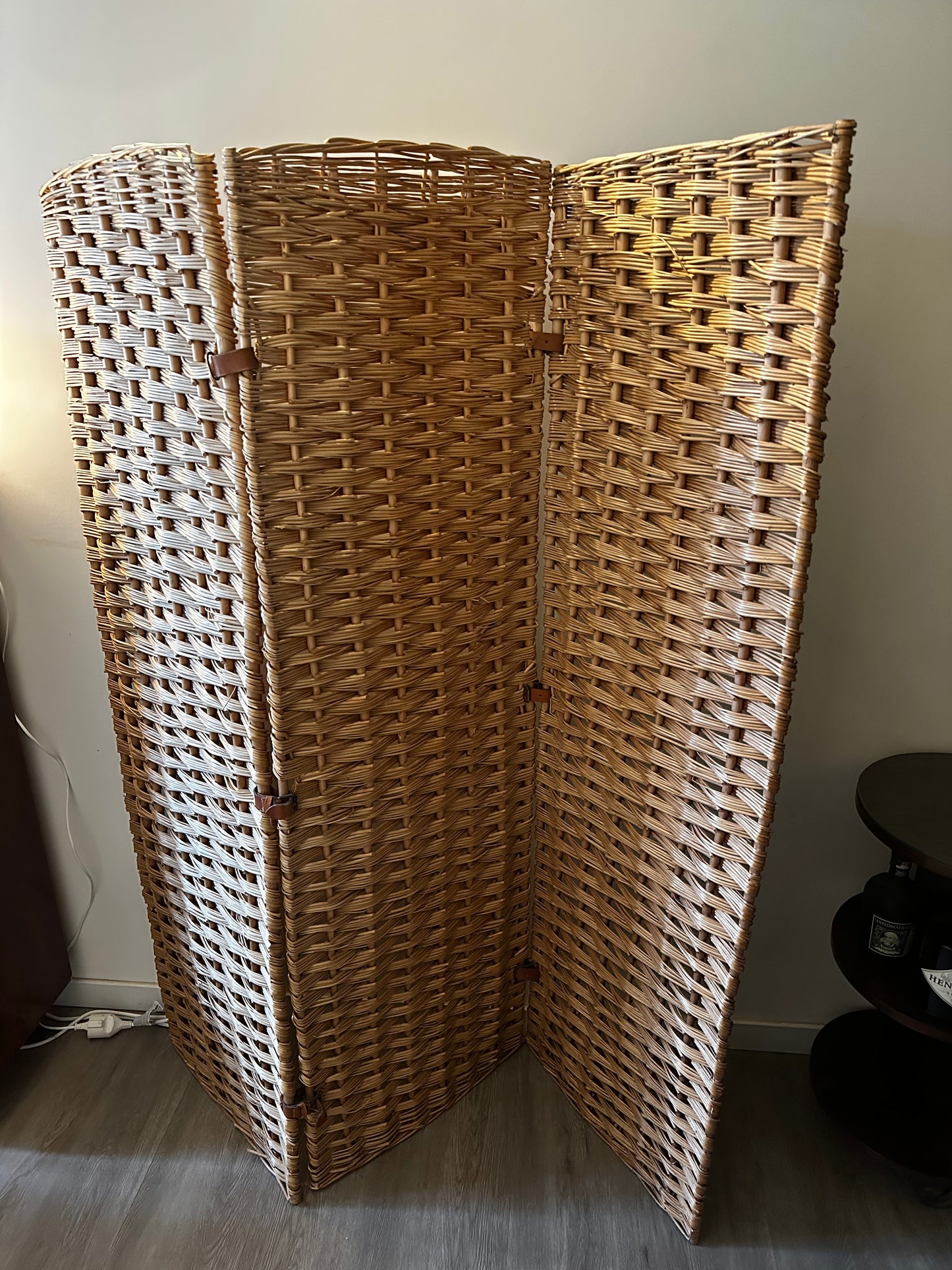 Rieten kamerscherm room divider
