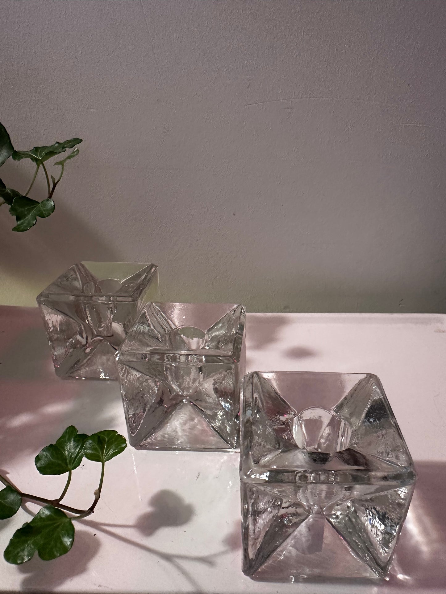 Kubus kandelaars mid century