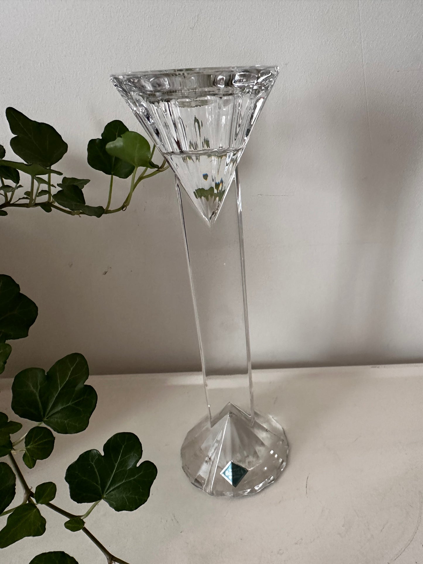 Kristallen vintage kandelaar