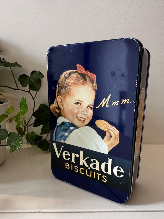 Verkade bewaarblik koektrommel