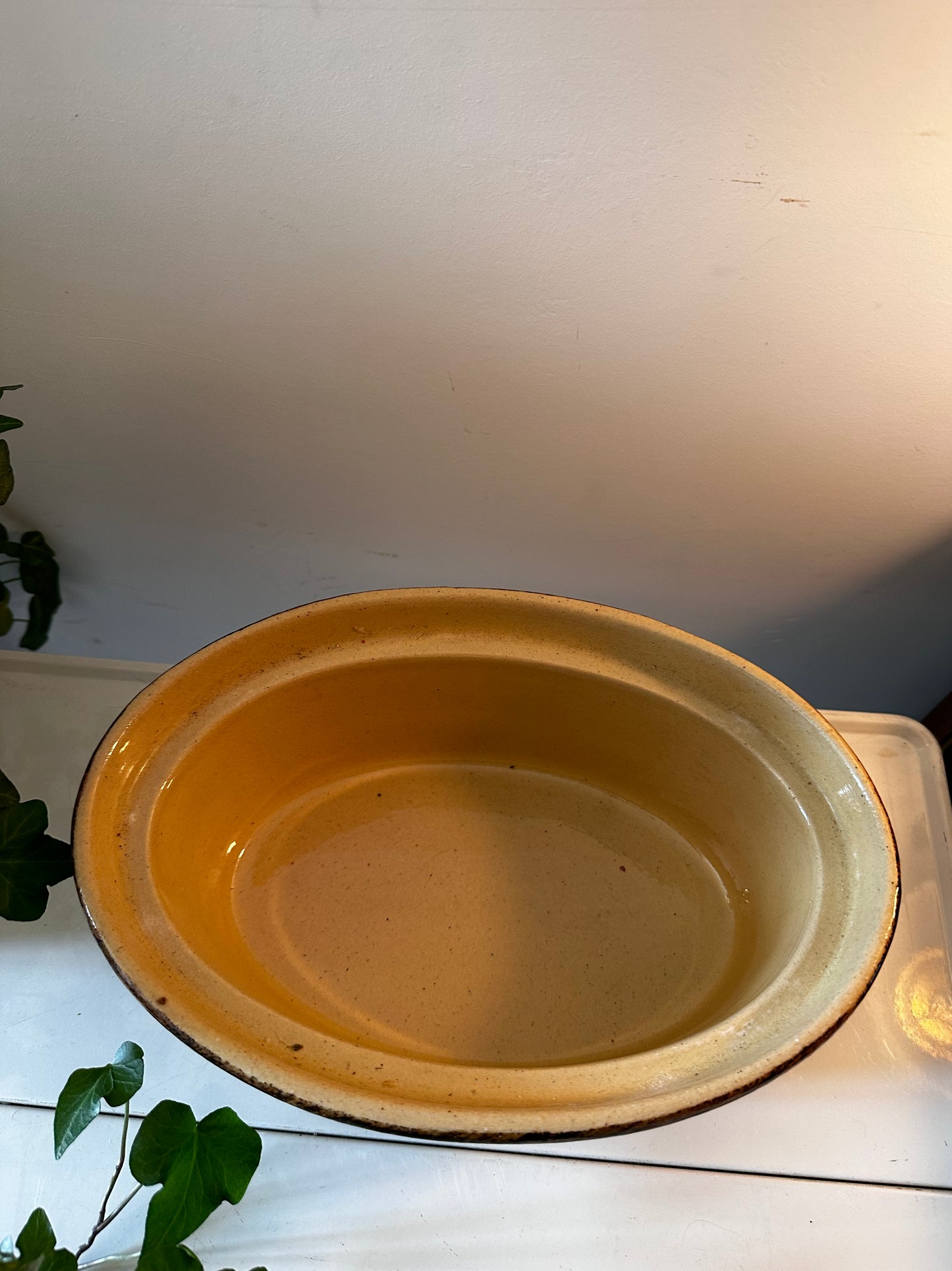 Keramieken vintage ovenschaal terrine