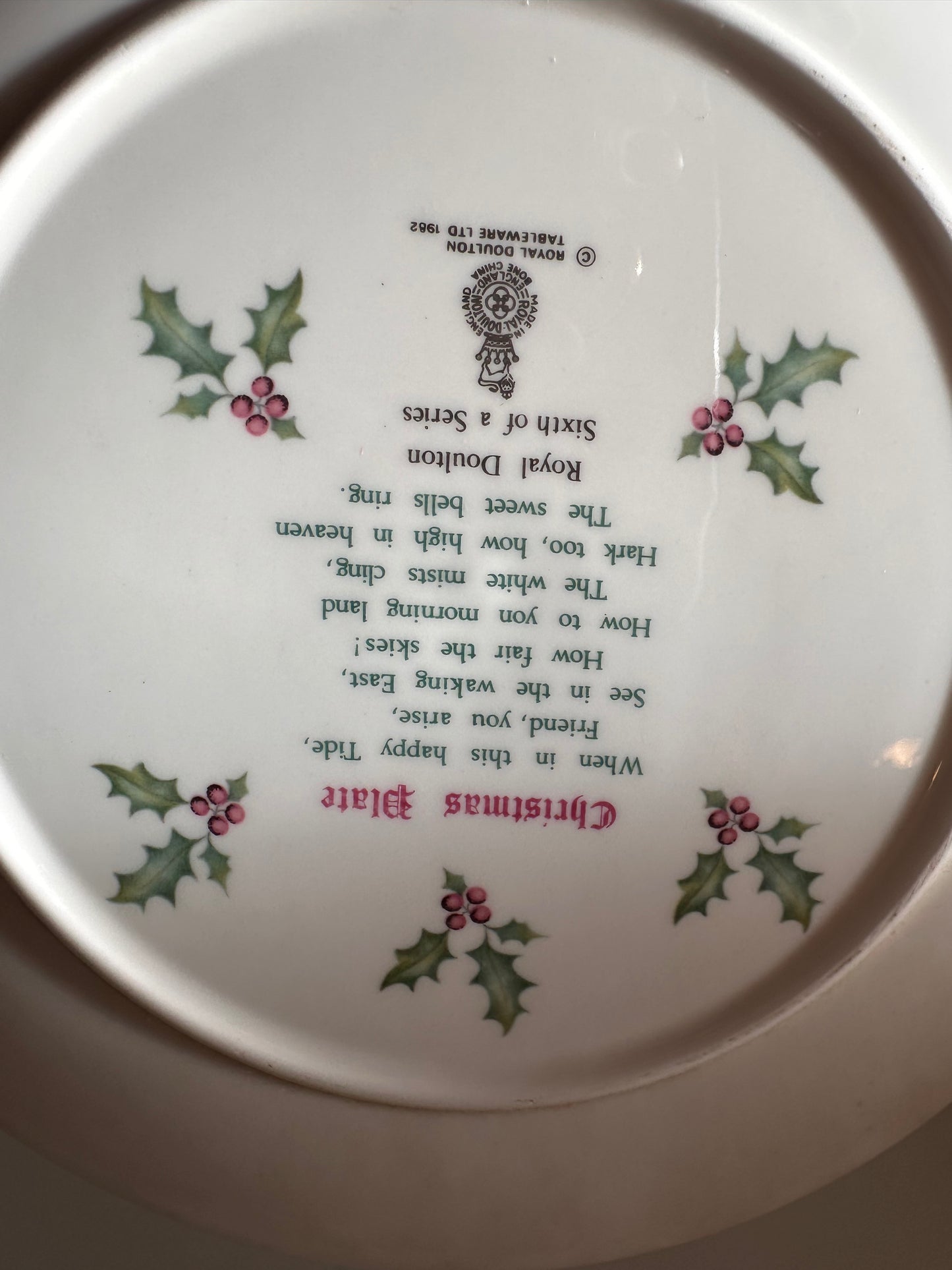 Set Royal Doulton Christmas Plates