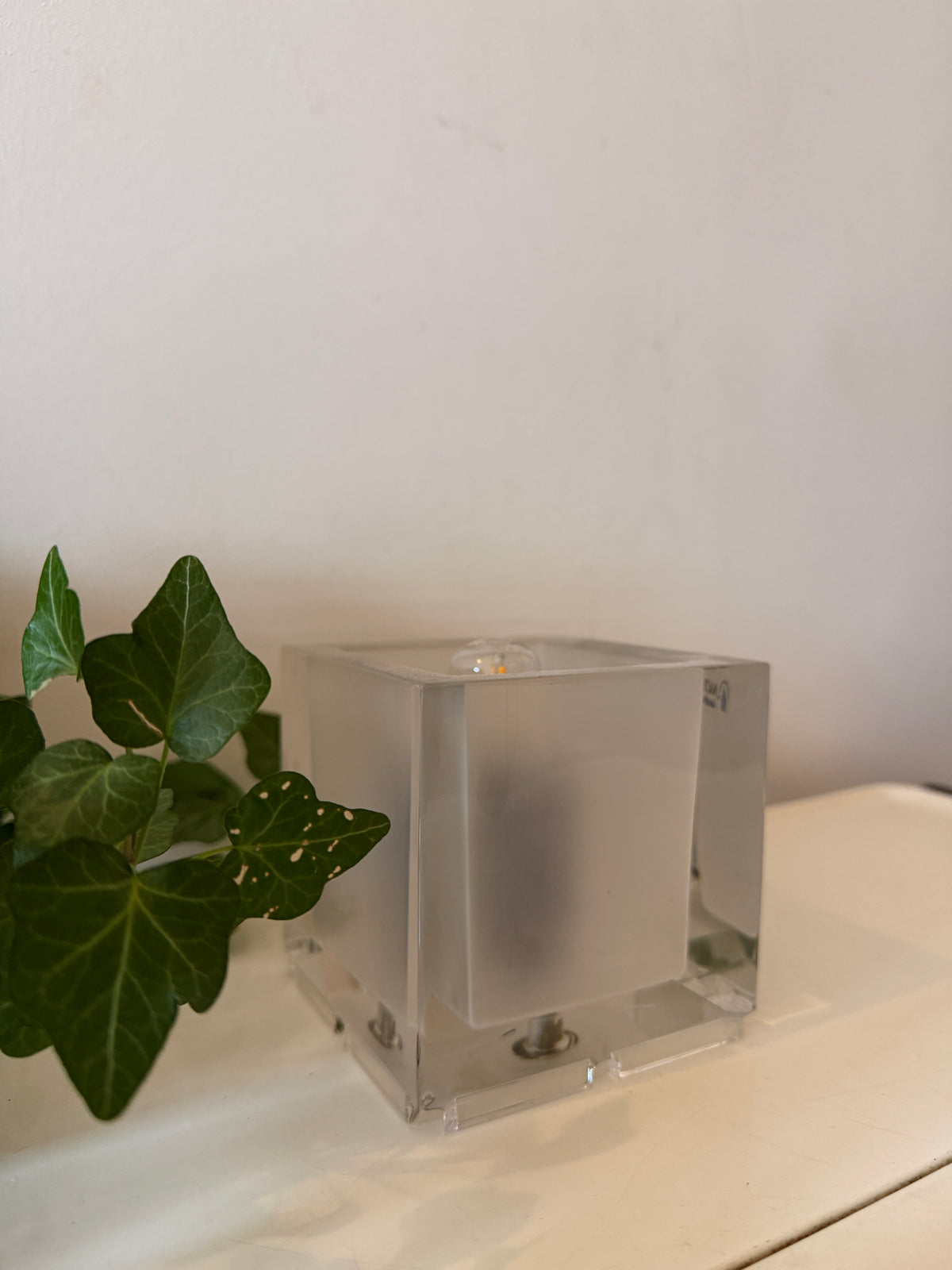 Nachtmann Ice Cube tafellamp jaren 70