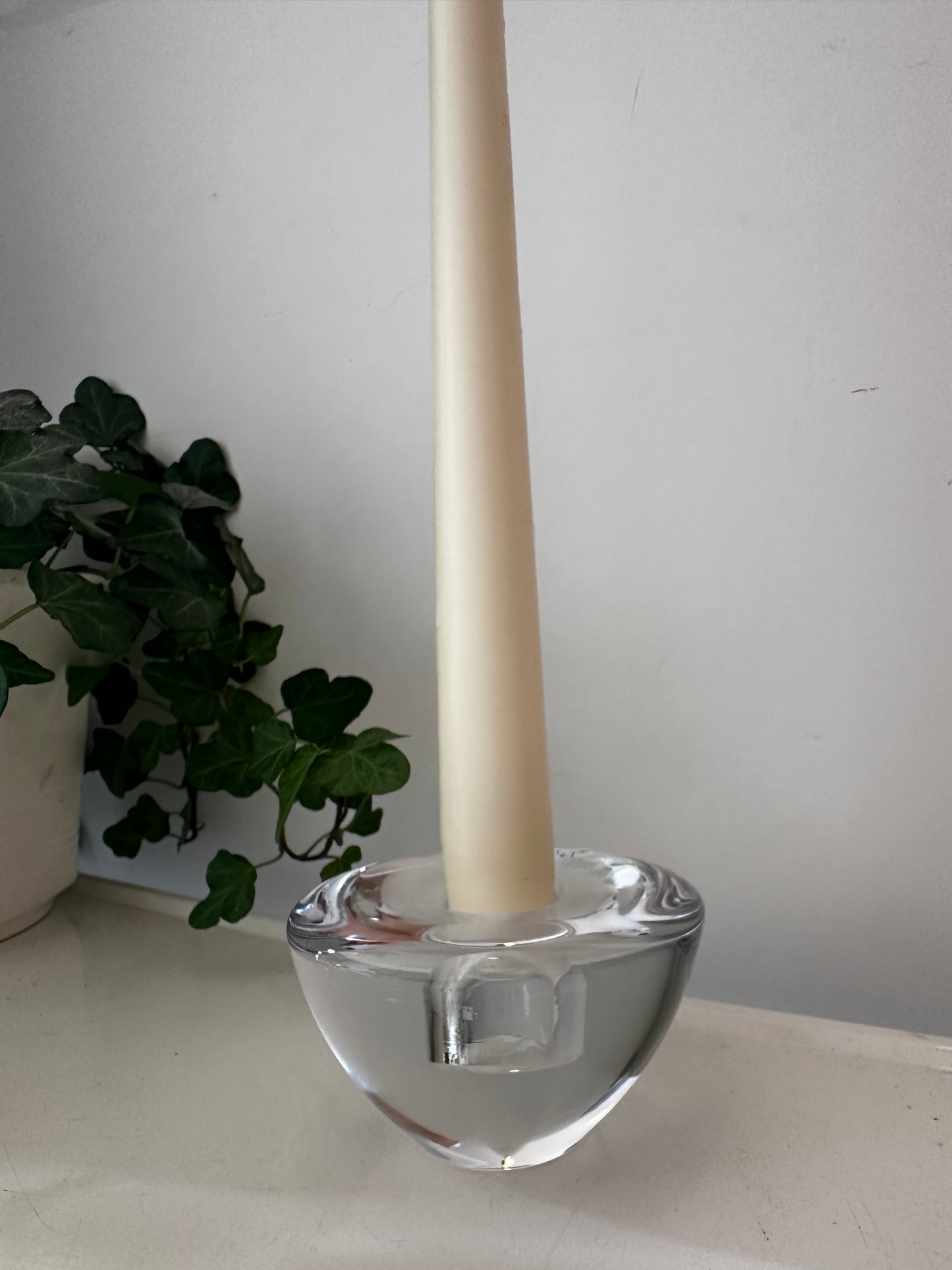 Kristallen minimalistische kandelaar