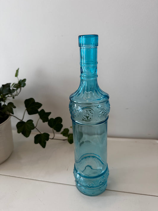 Fles vaas aqua blauw