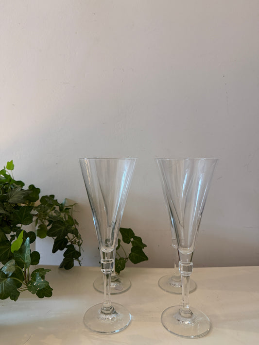 Art Deco Champagne flutes