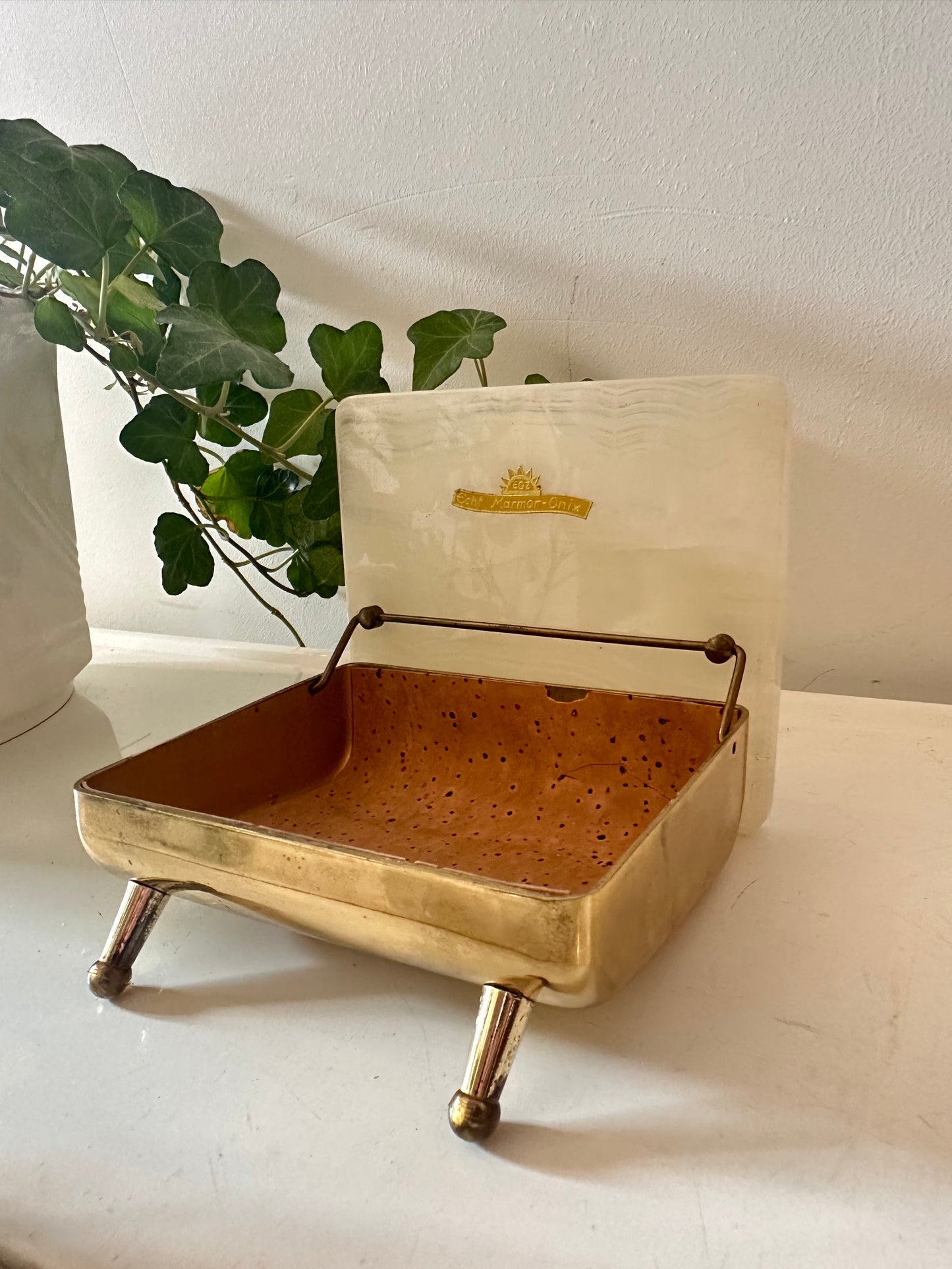 Onyx bewaardoosje oorspronkelijk sigaretten doosje