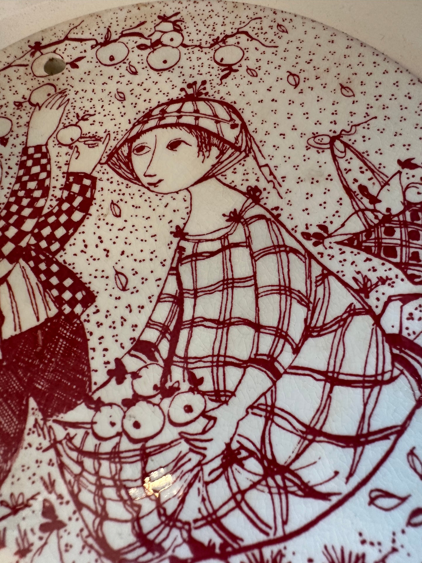 Björn Wiinblad keramiek wandtegeltje