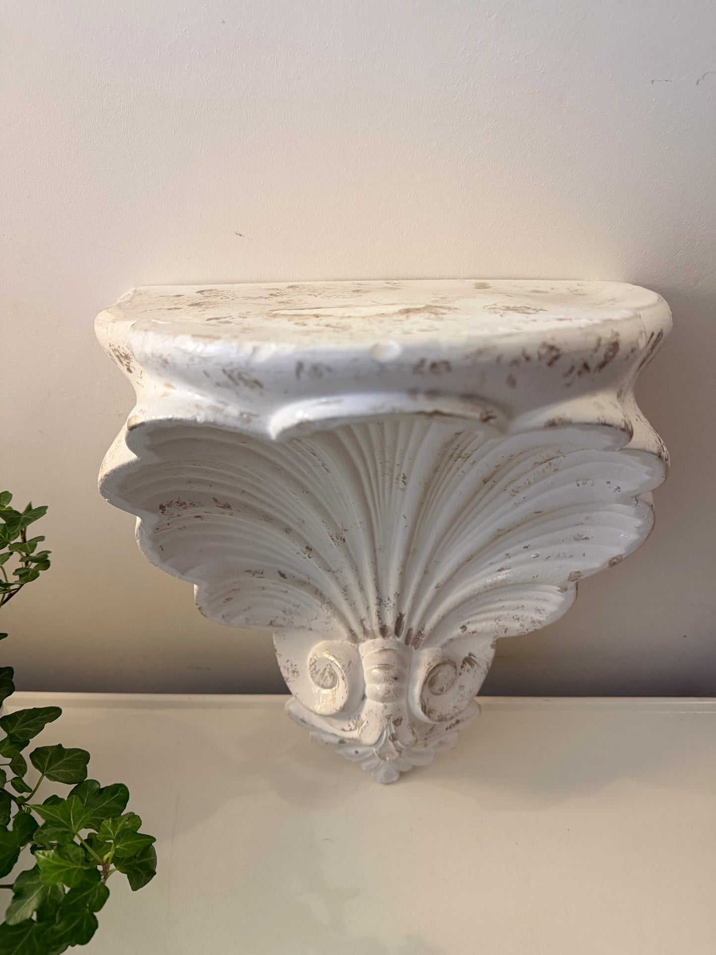 Wandconsole schelp waaier model