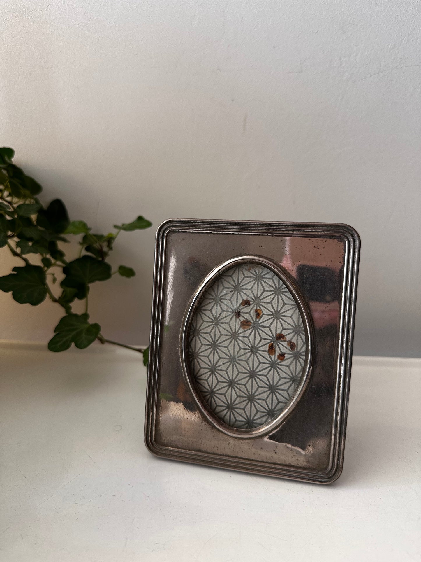 Zilverkleurig fotolijstje