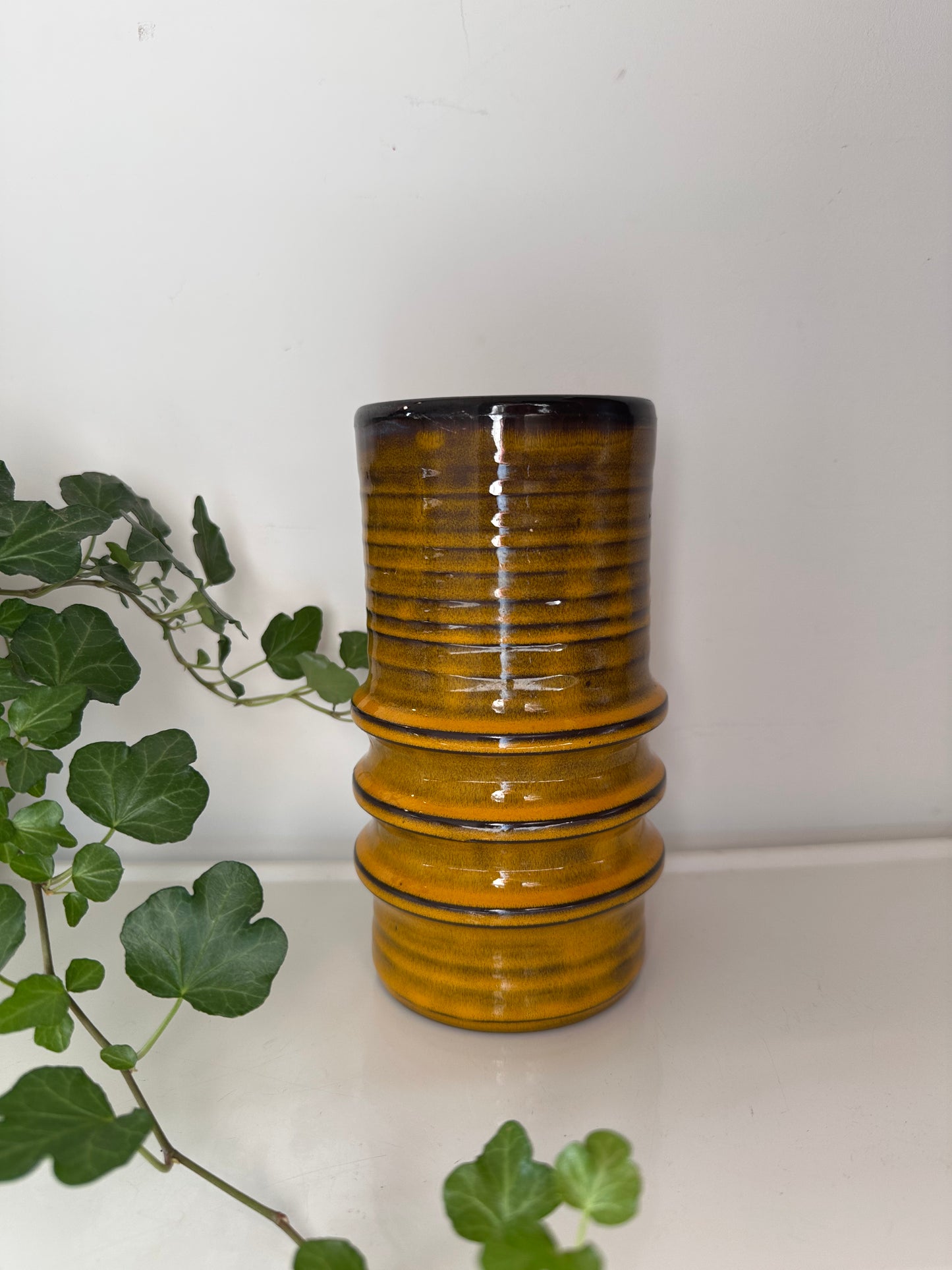 Vintage retro jaren 70 vaas