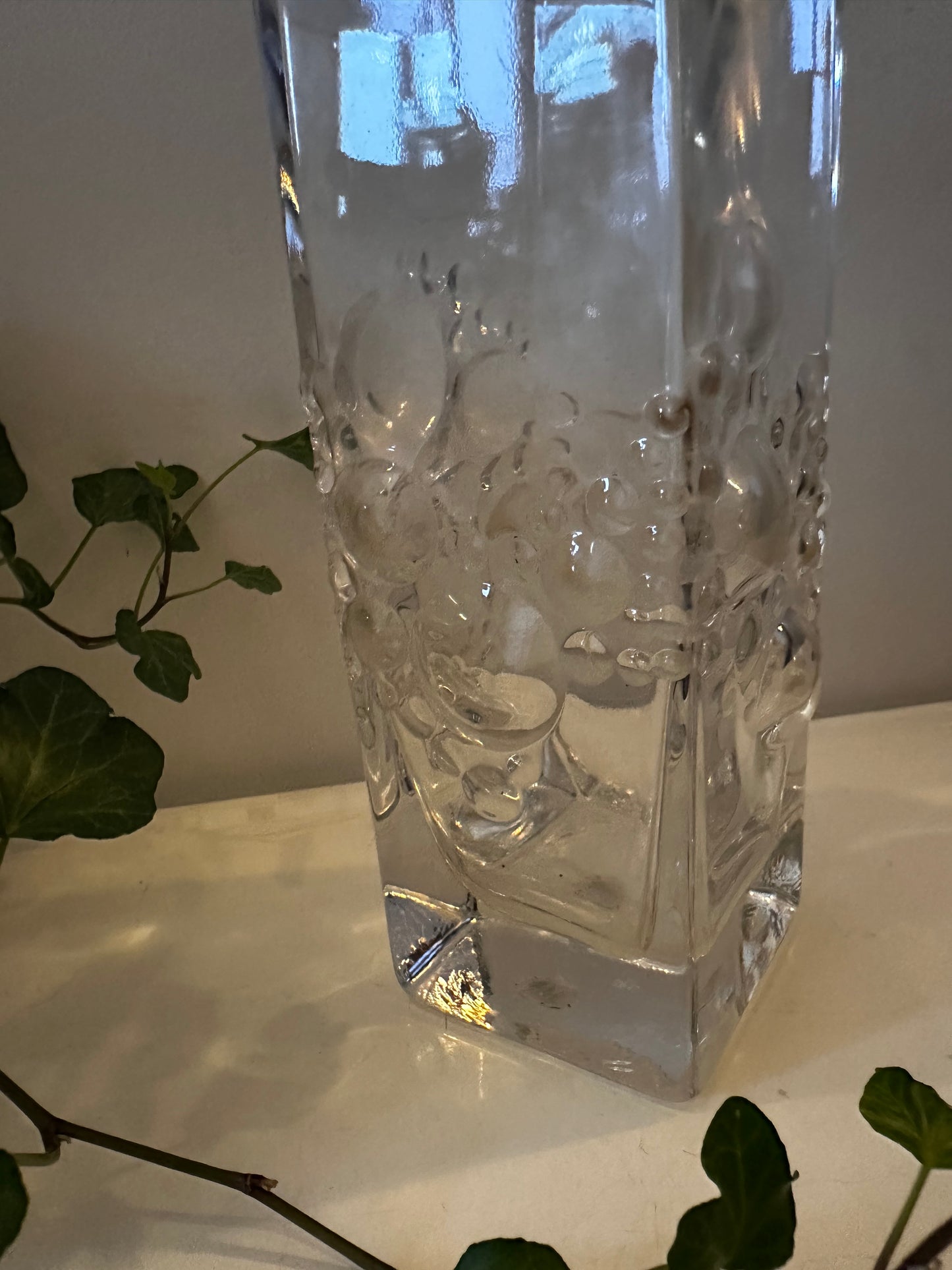 Pop art glazen vaas bubble design