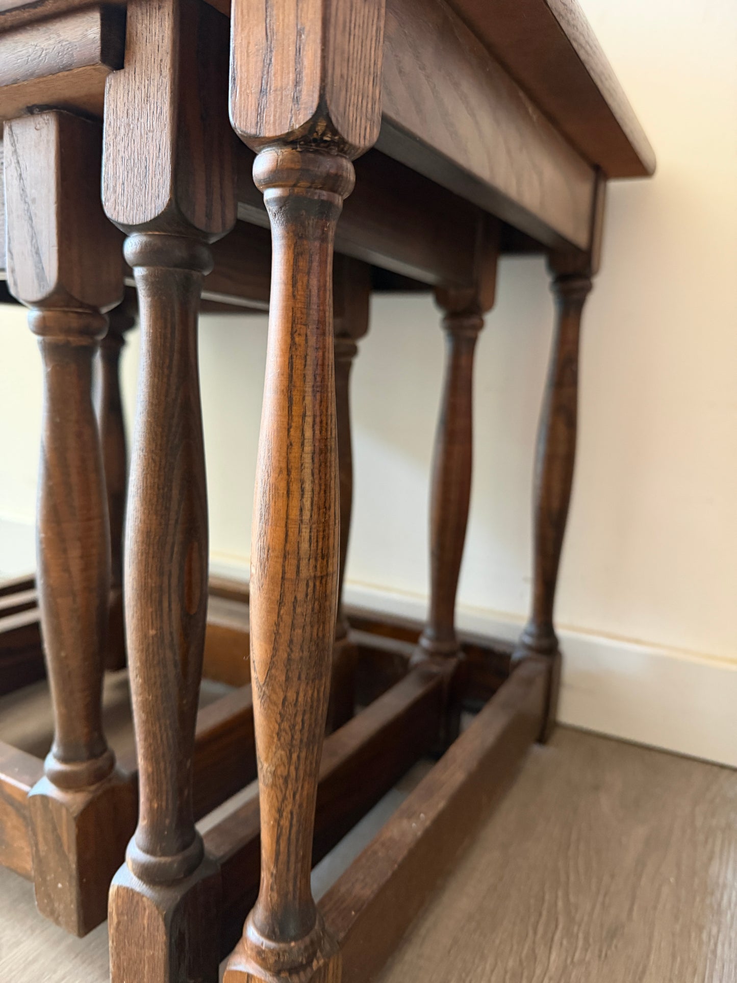 Set van 3 houten bijzettafeltjes Mimi set
