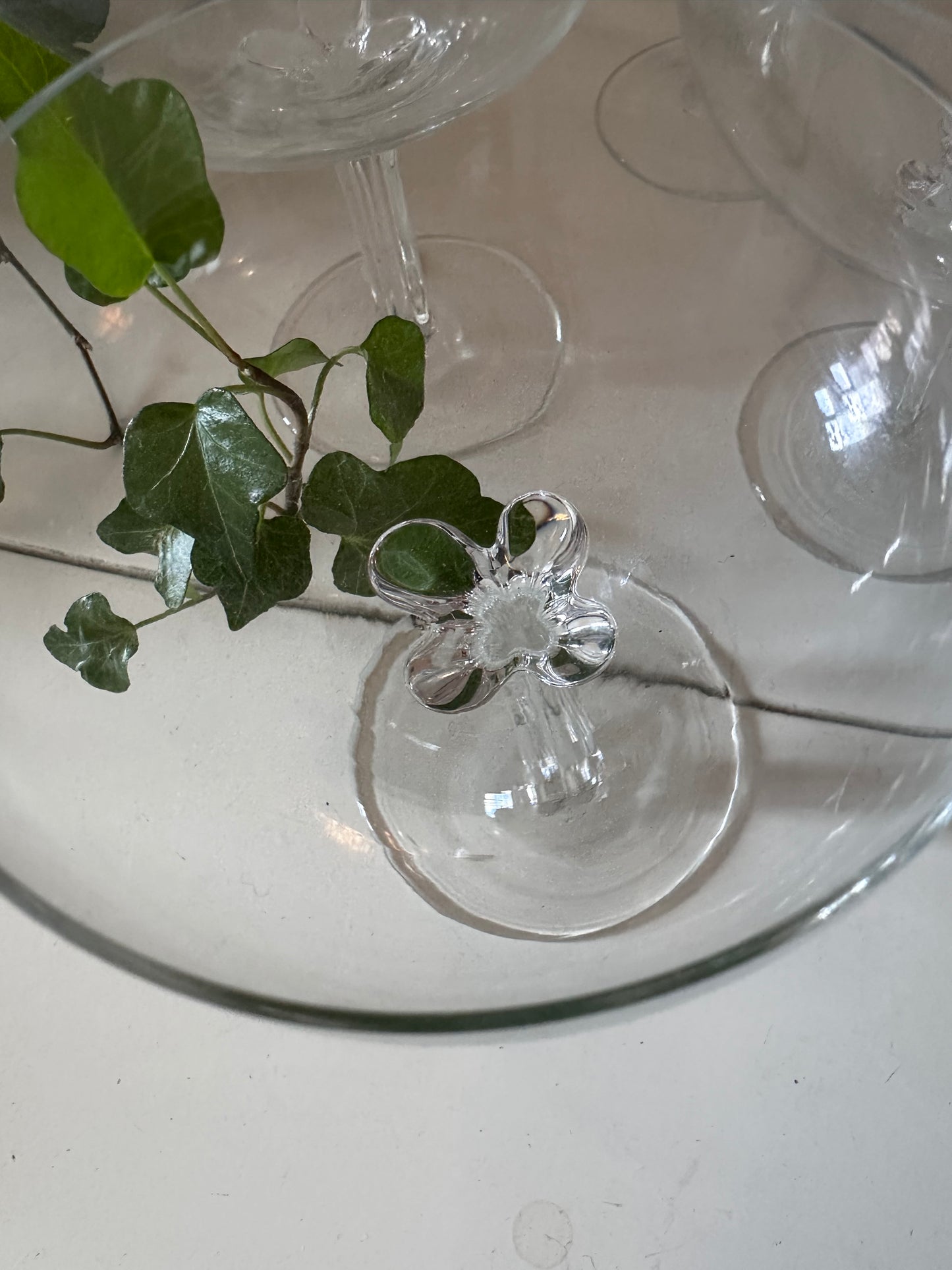 Set van 6 coupe champagne glazen kristal