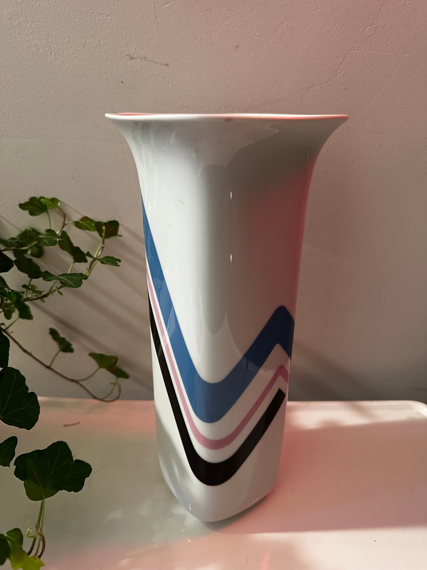 Porseleinen pop art jaren 80 vaas