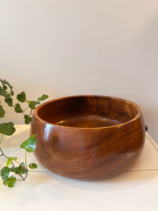 Teak houten vintage schaal