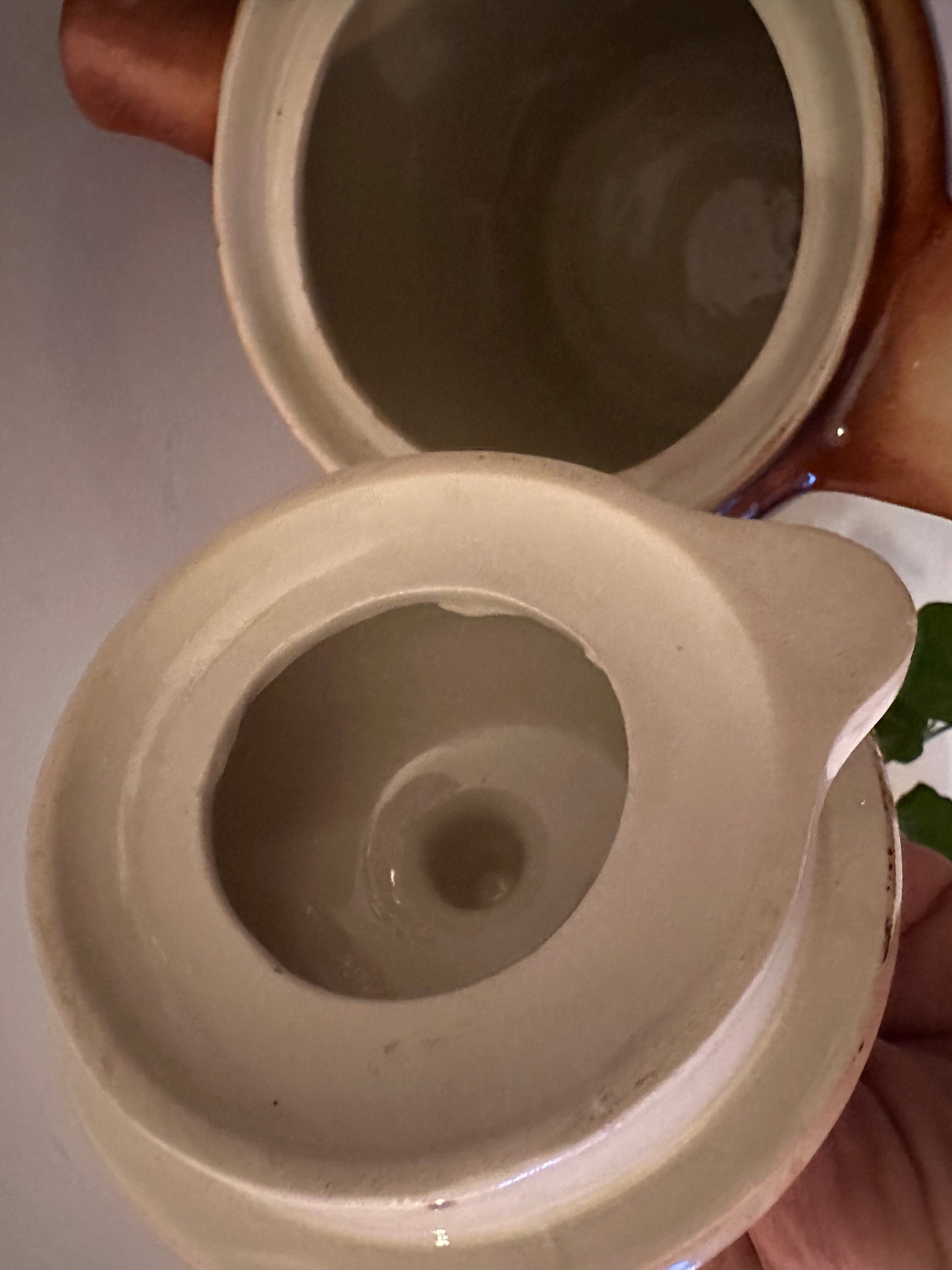 Jaren 70 koffiekan bruin beige