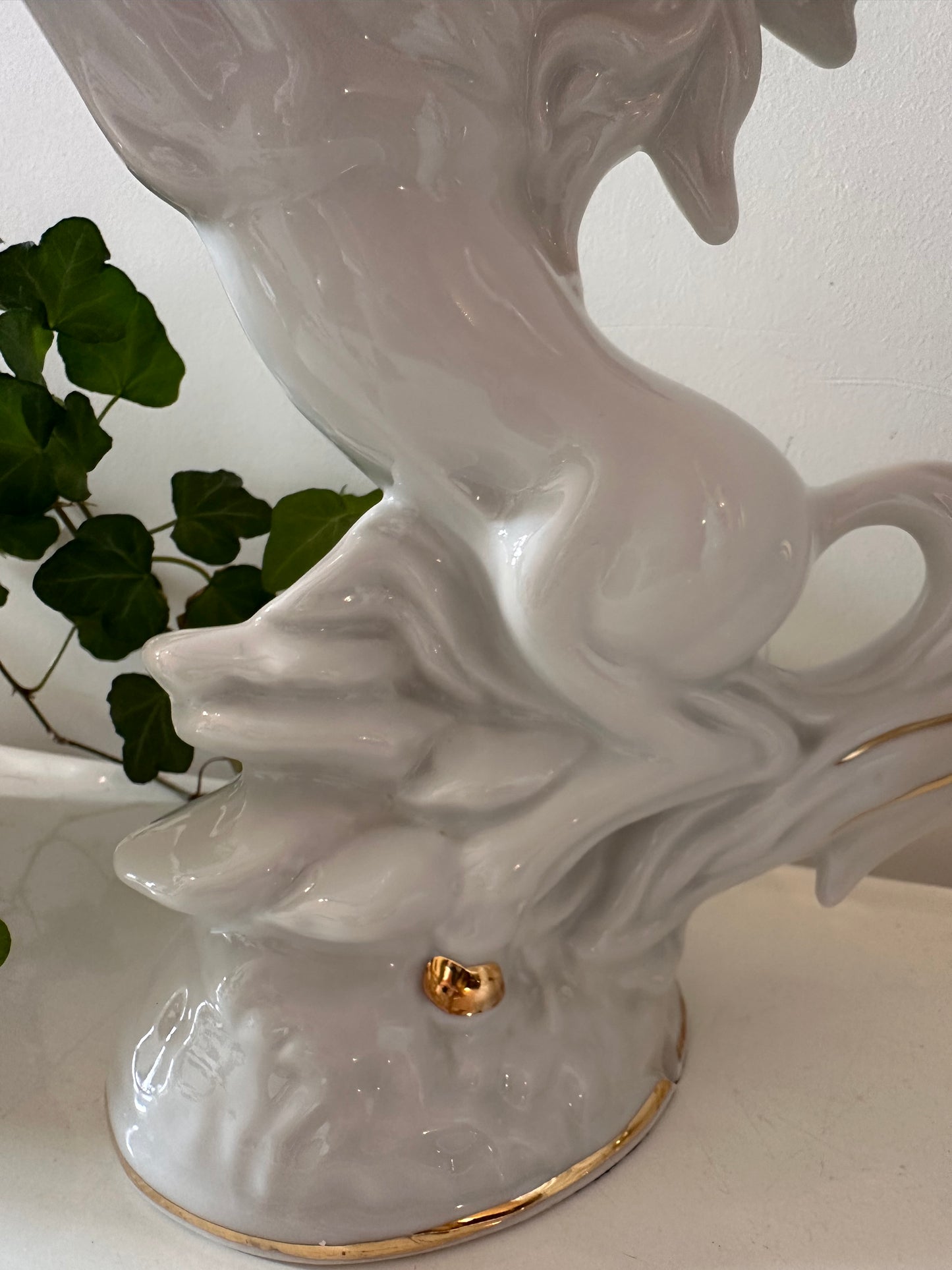 Porseleinen paarden Capodimonte stijl