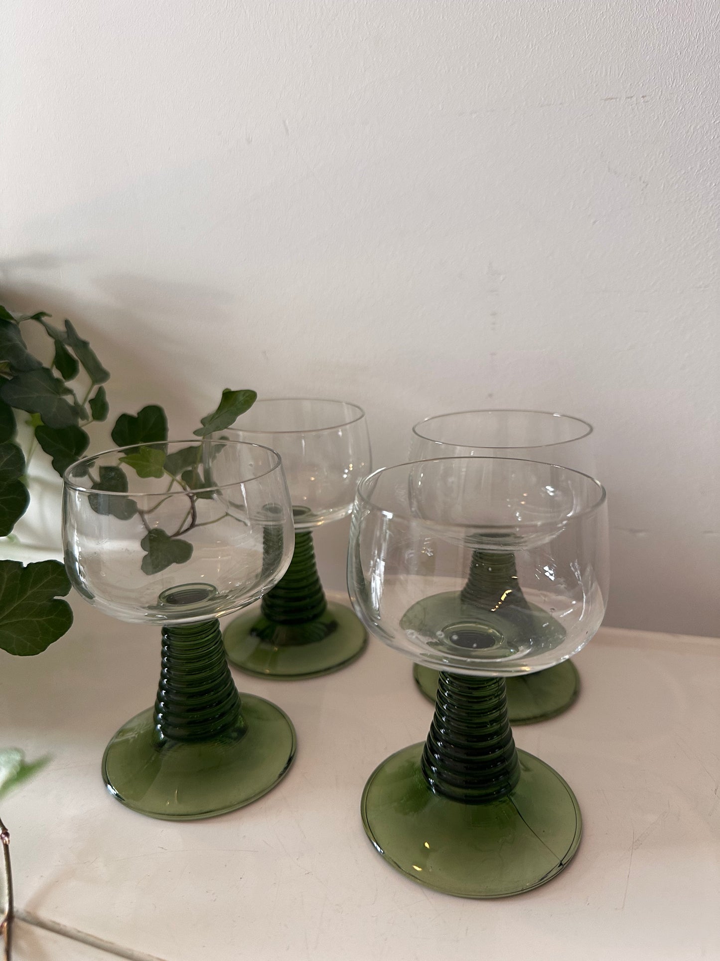 Set van 4 Roemer Moezel glazen