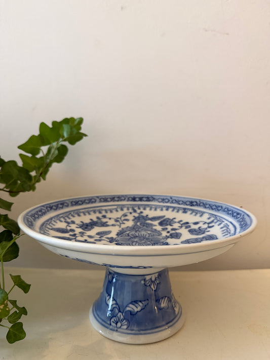 Blauw witte Serveerschaal