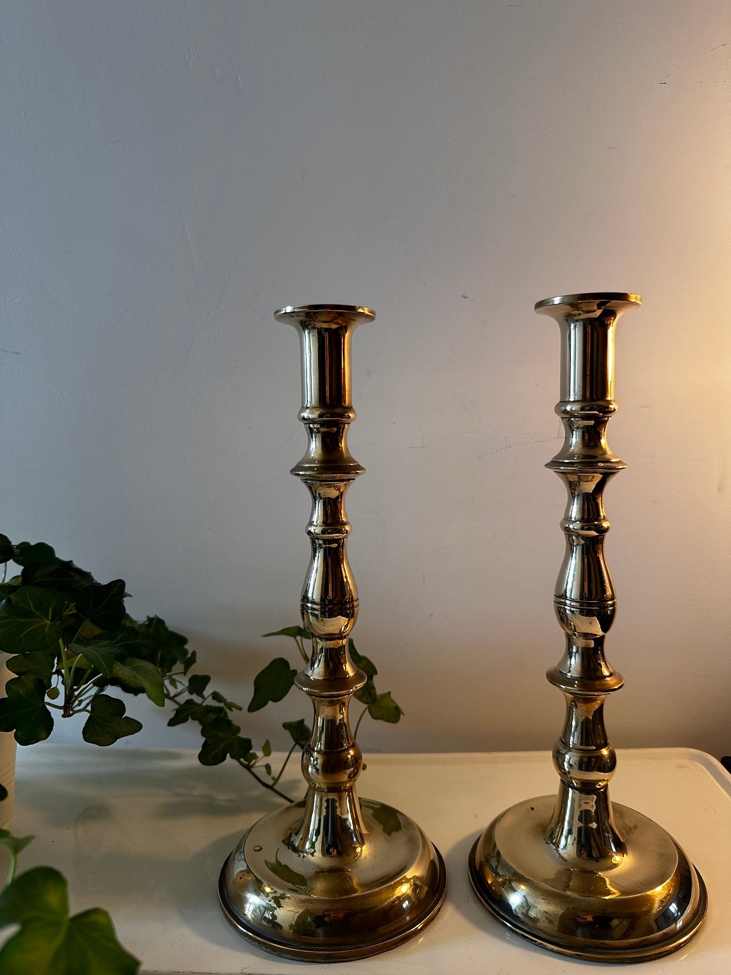 Messing vintage kandelaars