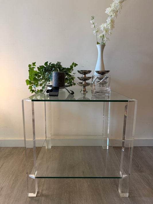 Lucite bijzettafel