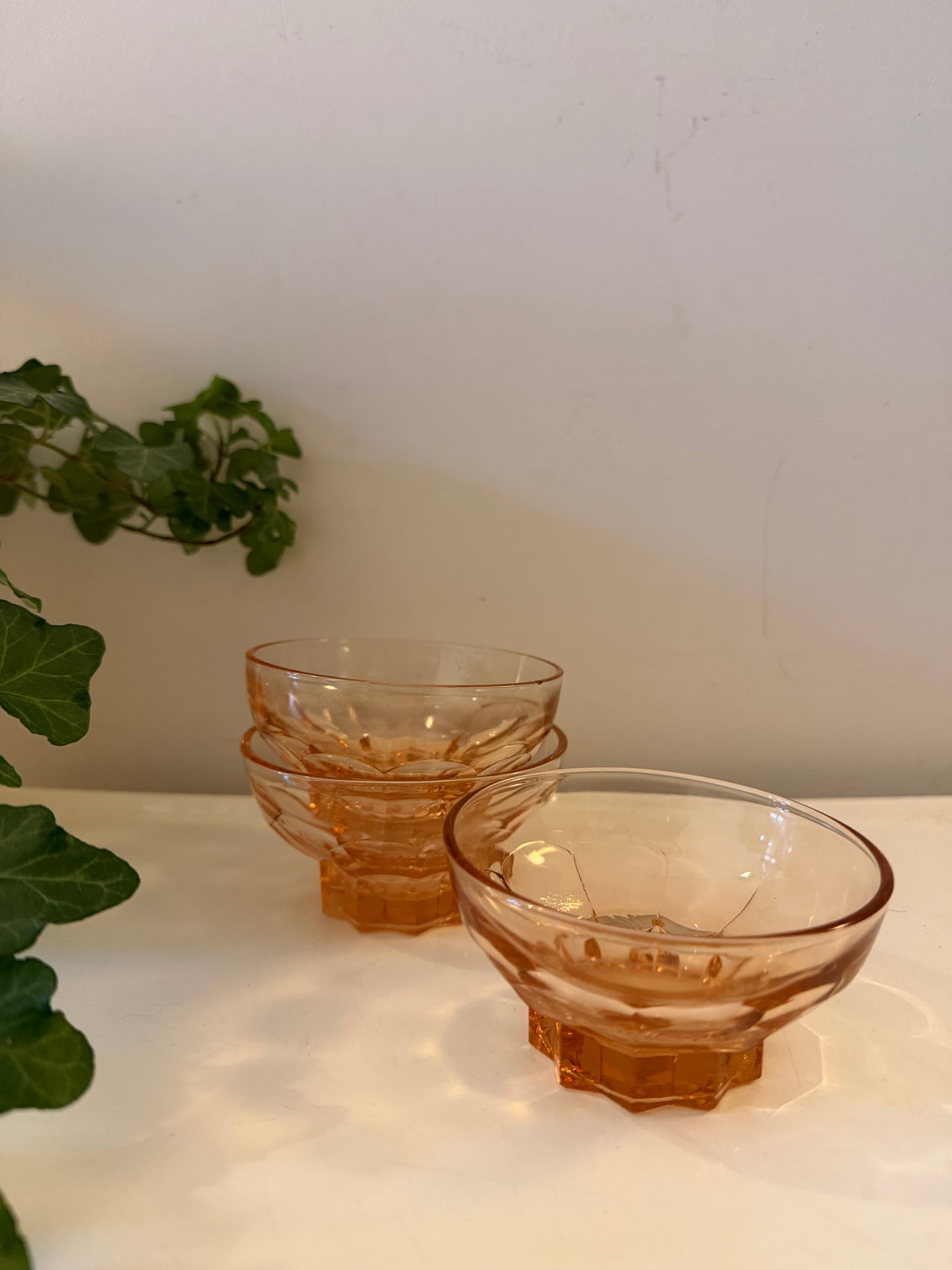 Set van 3 art deco schaaltjes