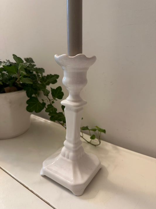 Kandelaar wit gemerkt Delfts Holland 1694