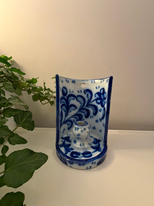 Keramieken wandkandelaar