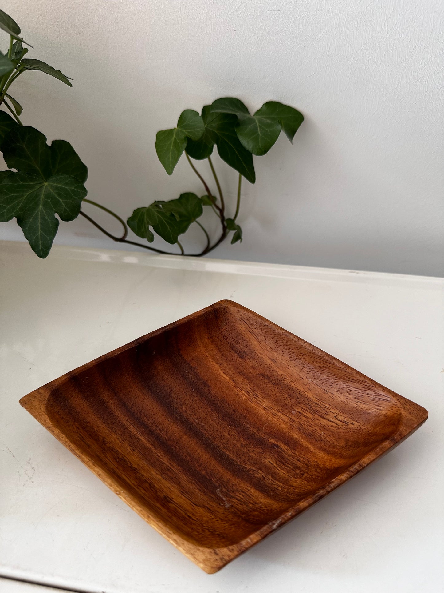 Mid Century teak houten serveerschaal