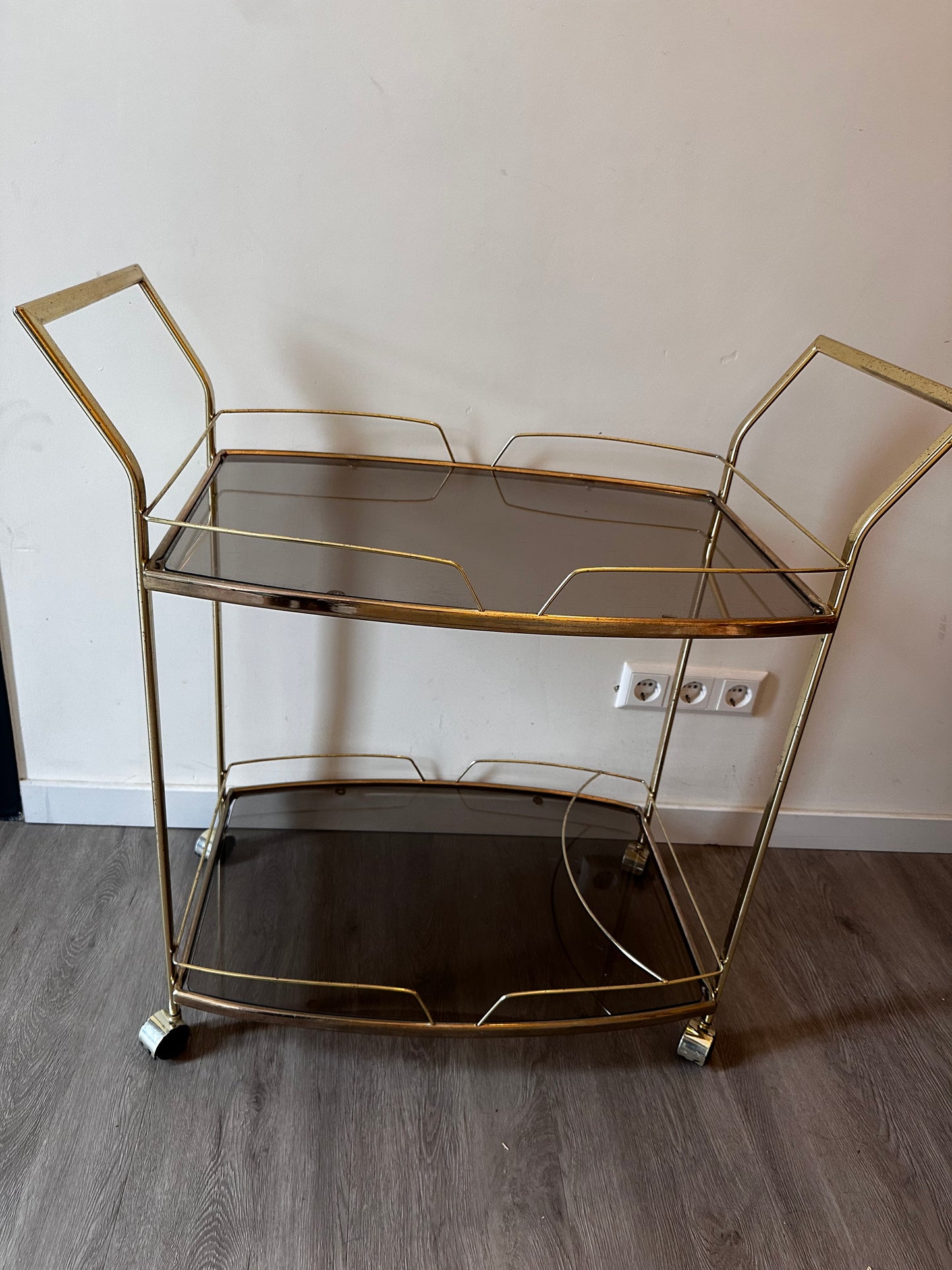 Hollywood Regency Bar Cart