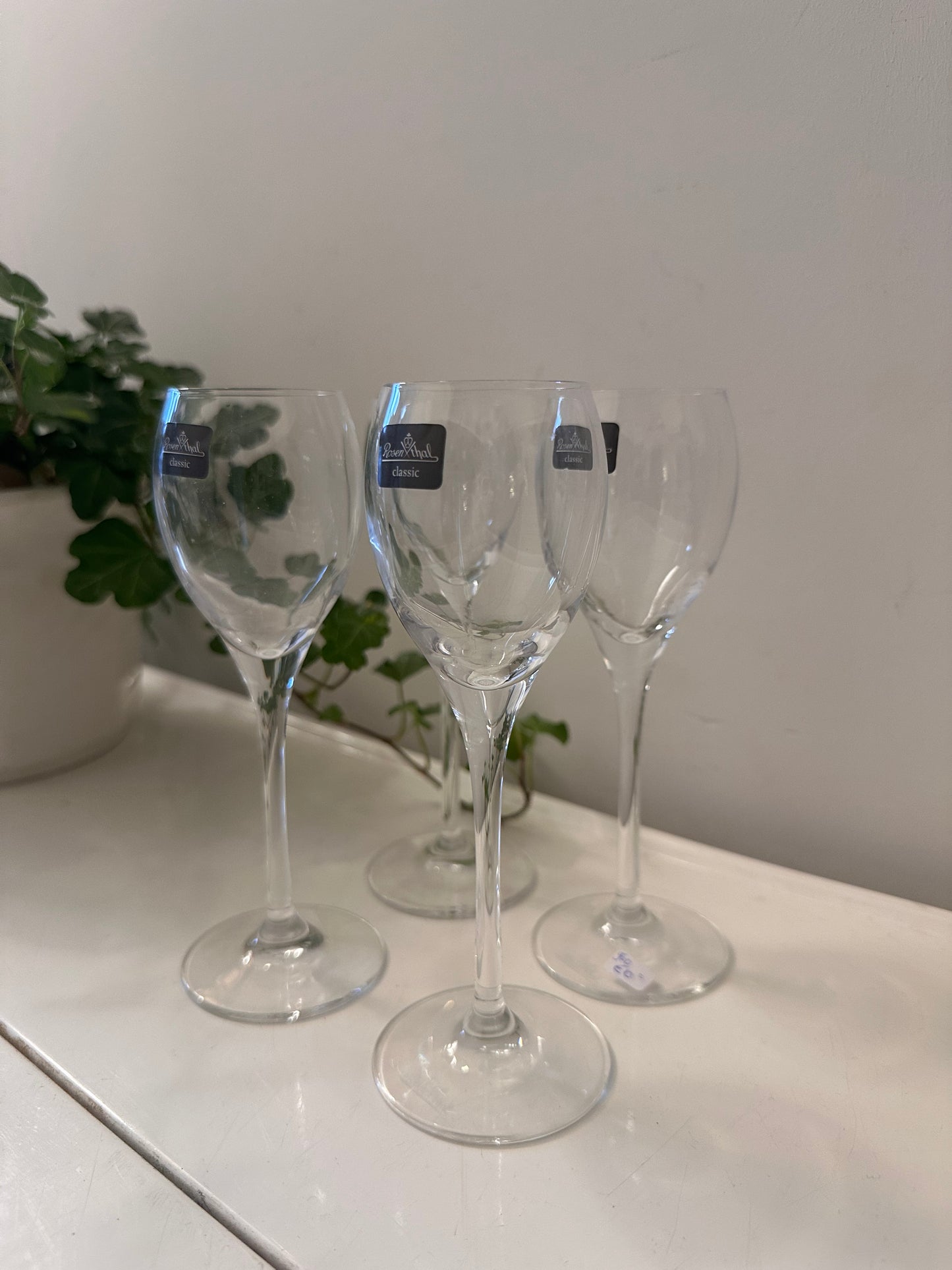 Set van 4 kristallen Rosenthal likeurglazen