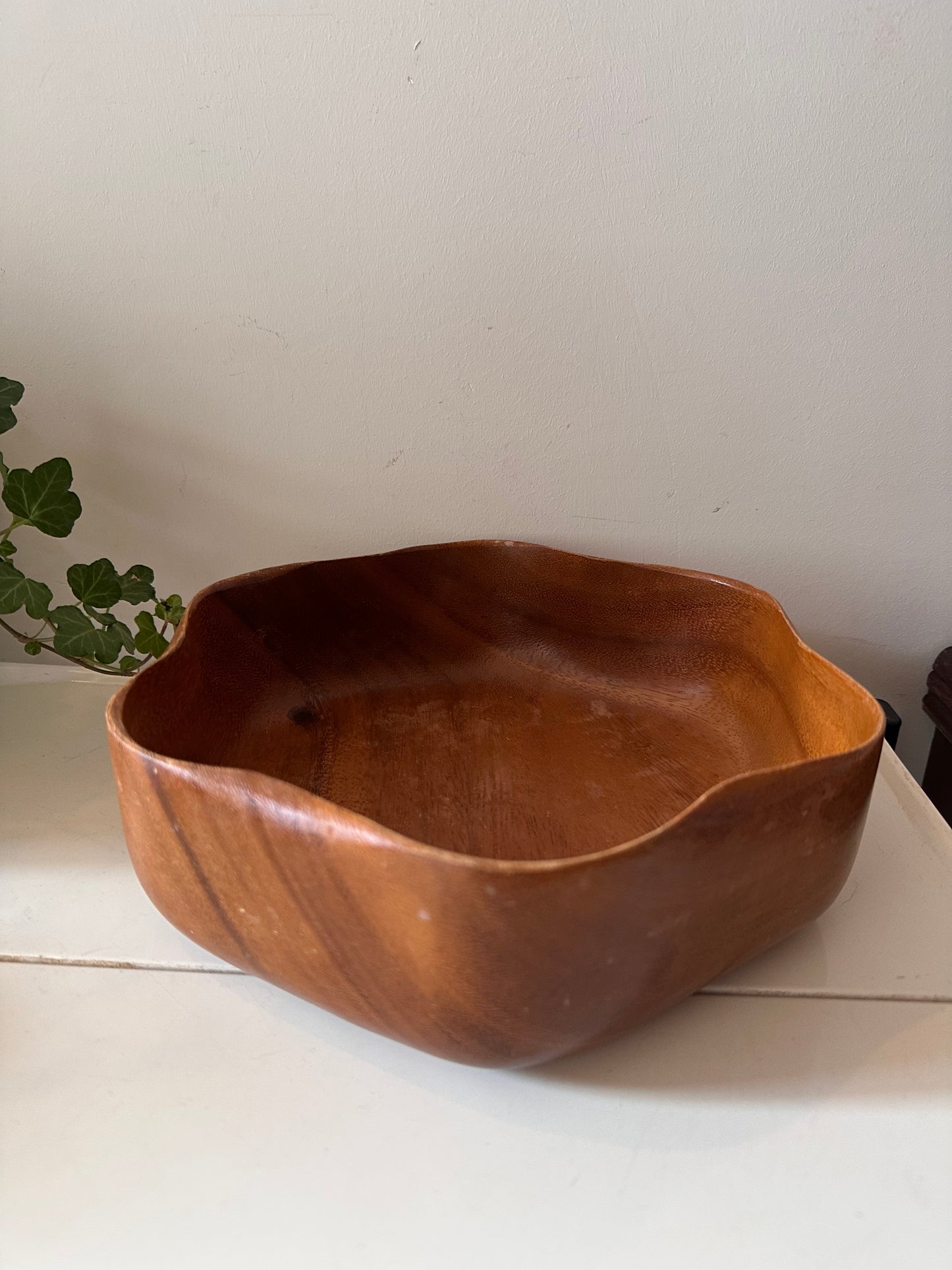 Teak houten schaal jaren 70