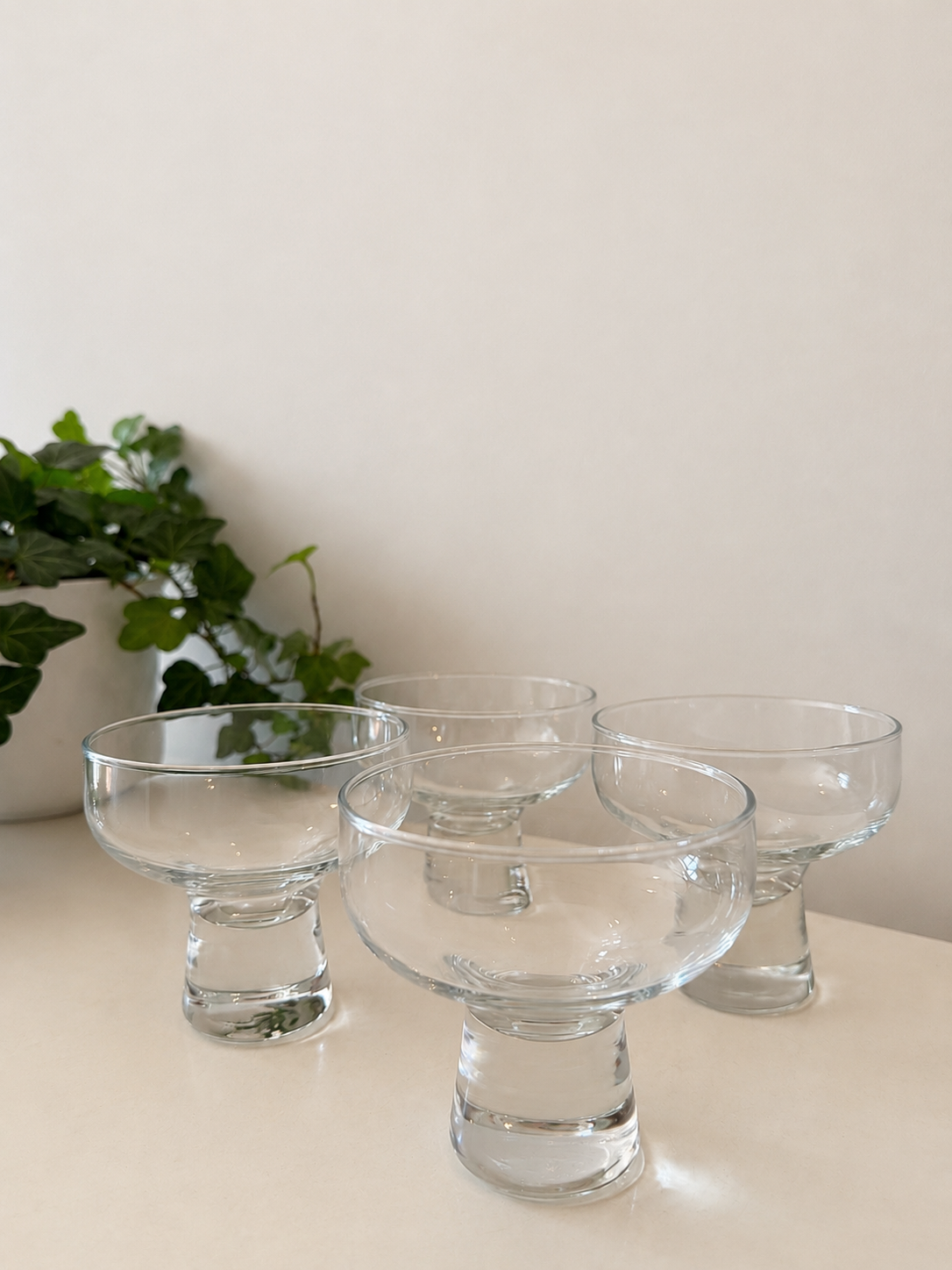 Vintage kristallen coupes jaren 70