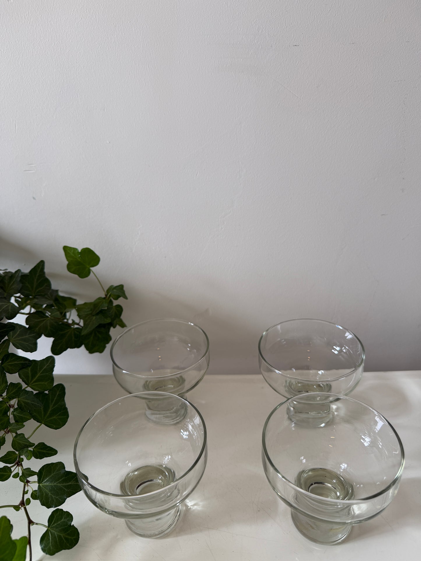Set van 4 coupe glazen Scandinavisch design