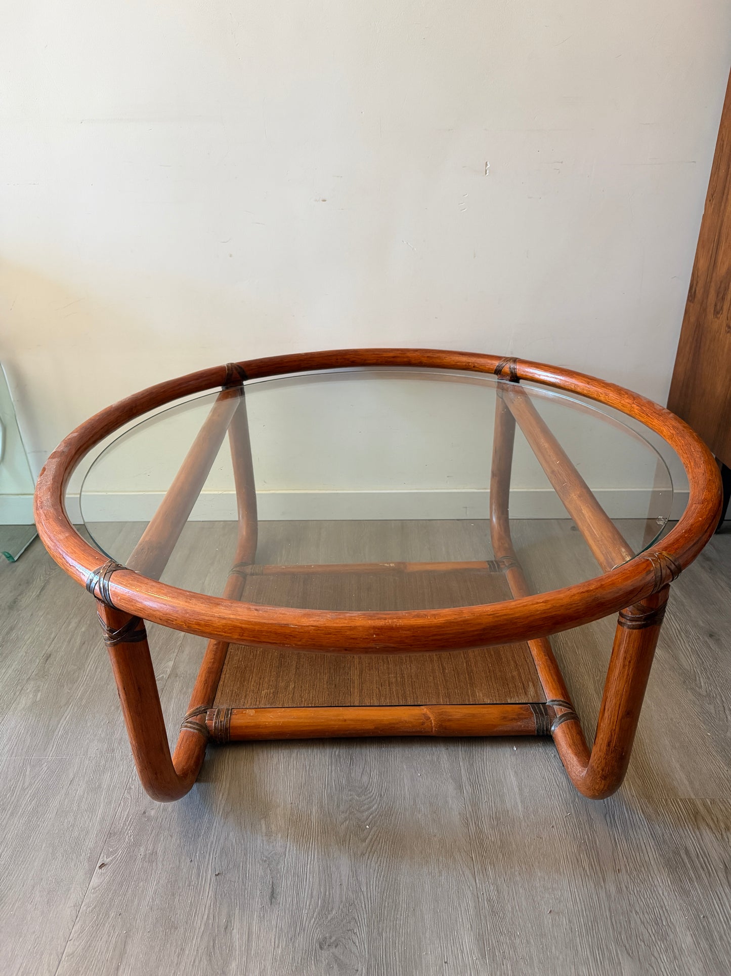 Ronde rotan salontafel Rohé