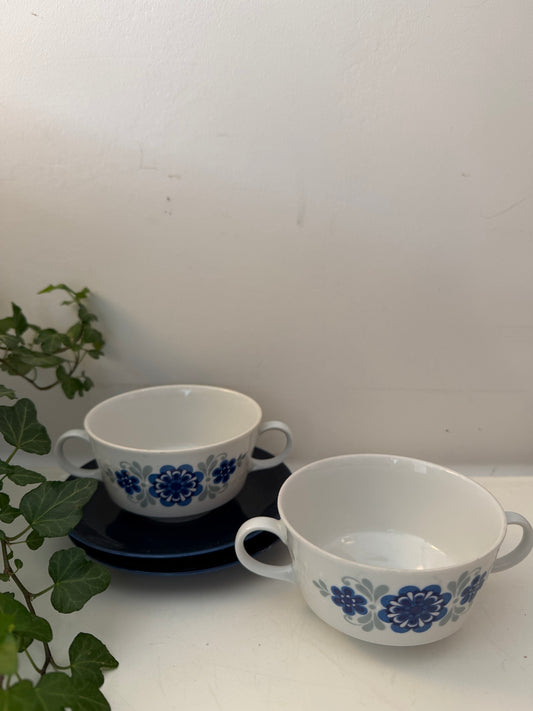 Set van 2 Soepkommen jaren 70