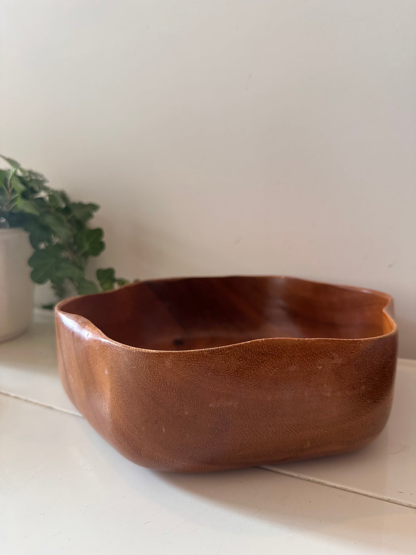 Teak houten schaal jaren 70