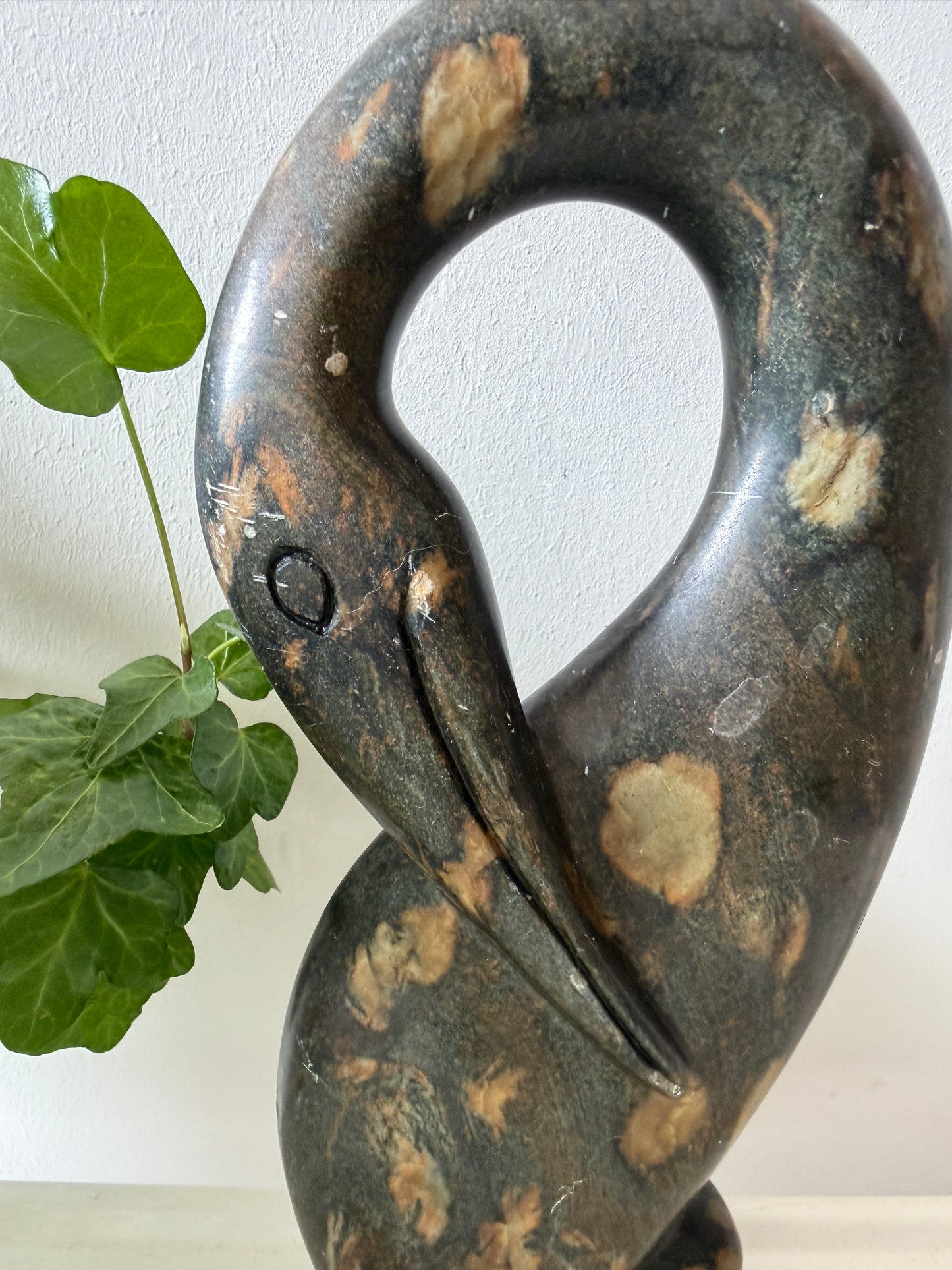 Mid Century spekstenen kraanvogel