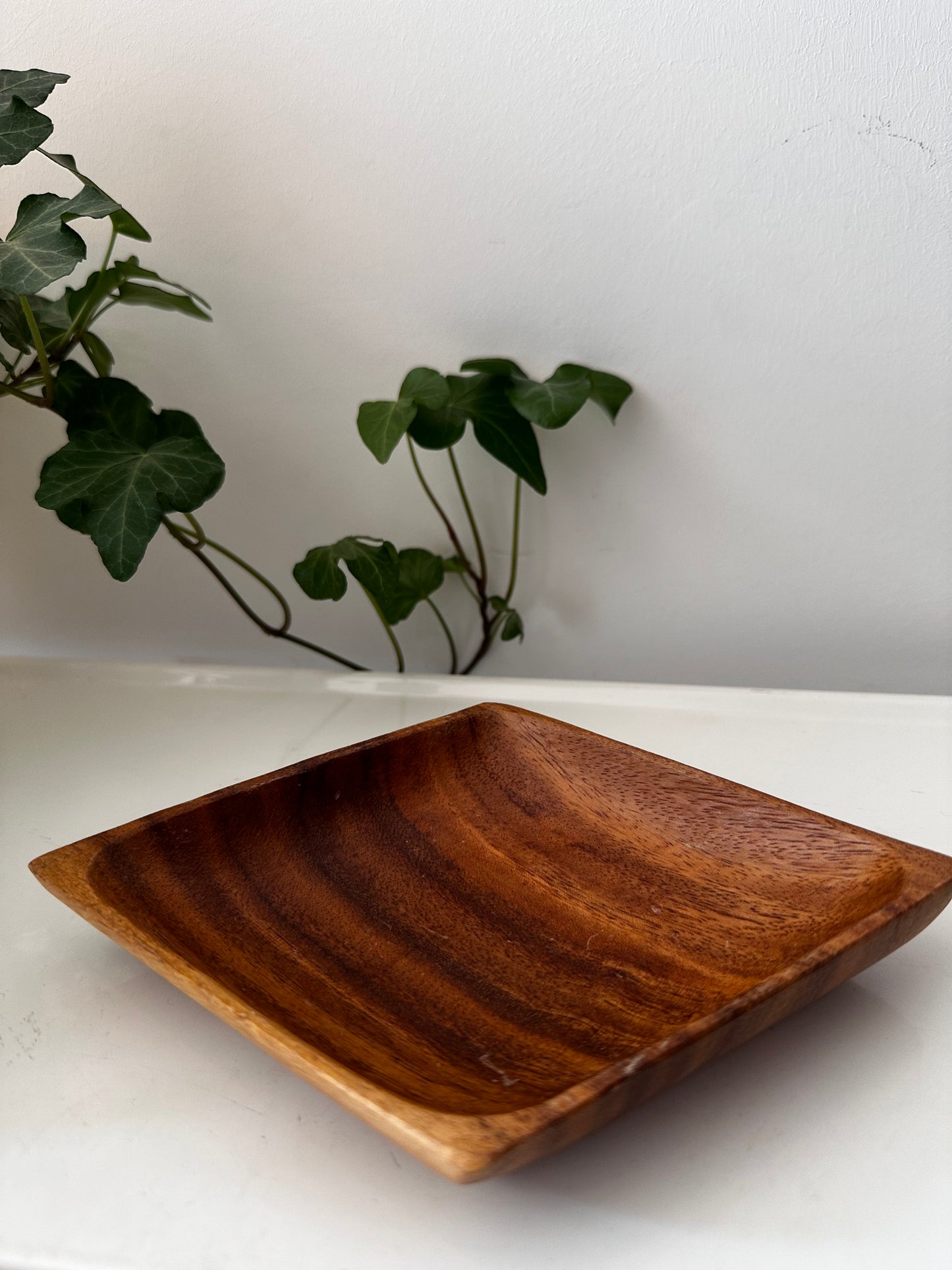 Mid Century teak houten serveerschaal