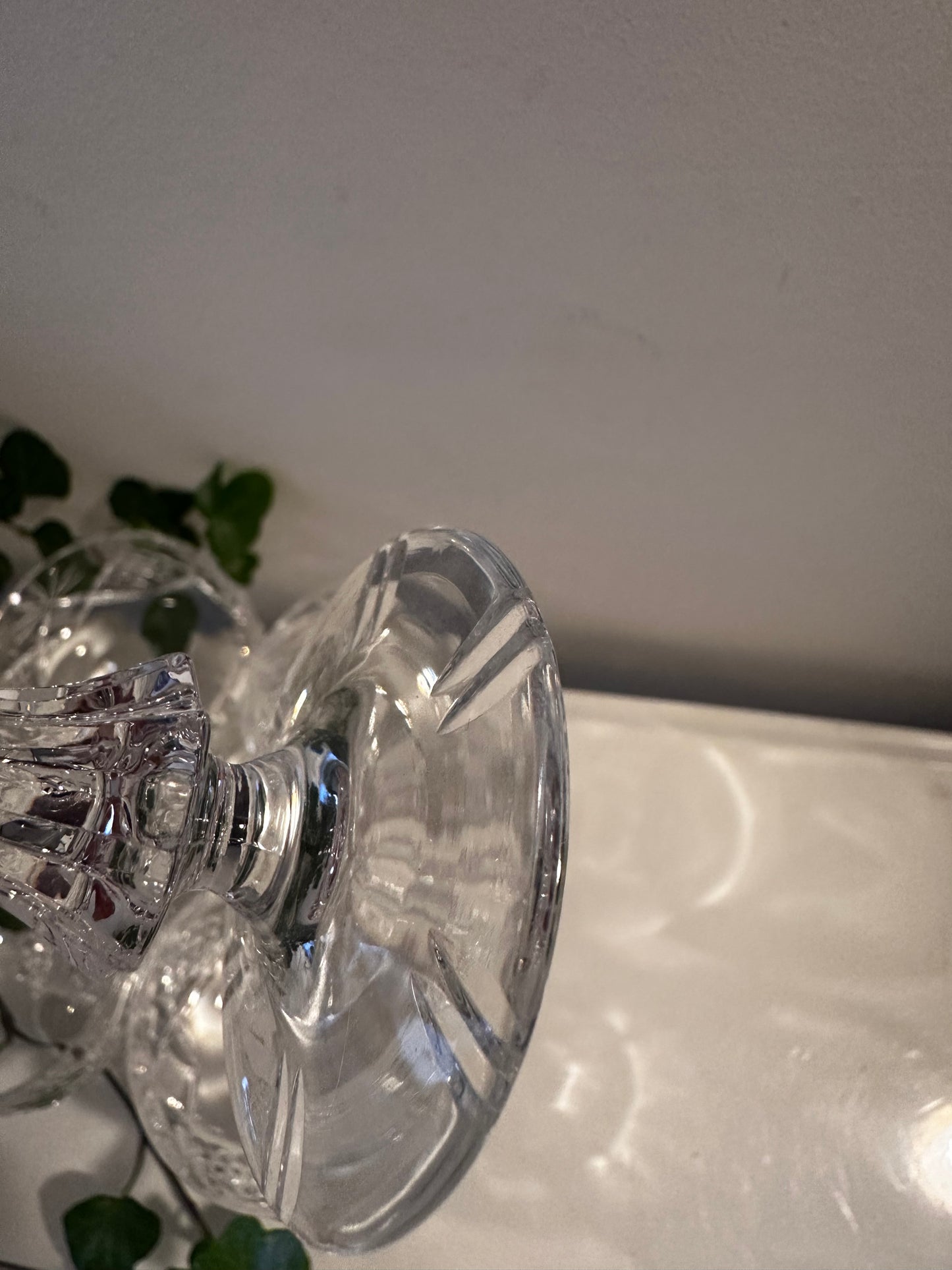 5 vintage kristallen likeurglaasjes