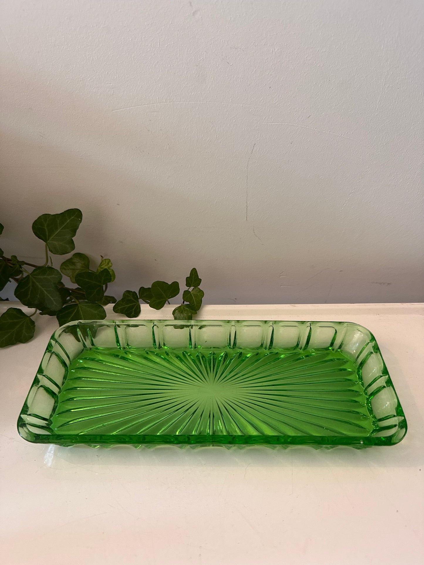 Art Deco schaal groen