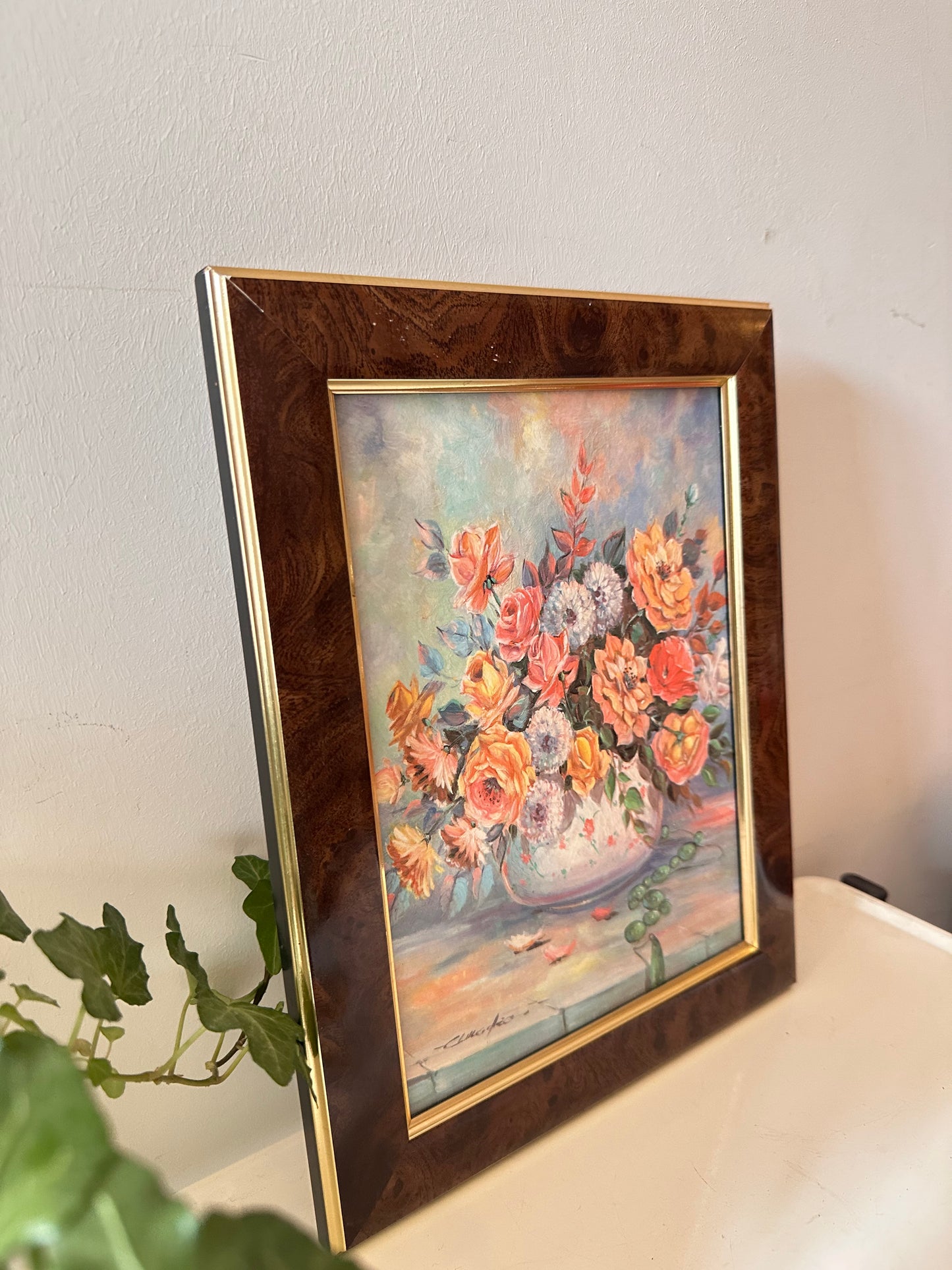 Schilderij met boeket