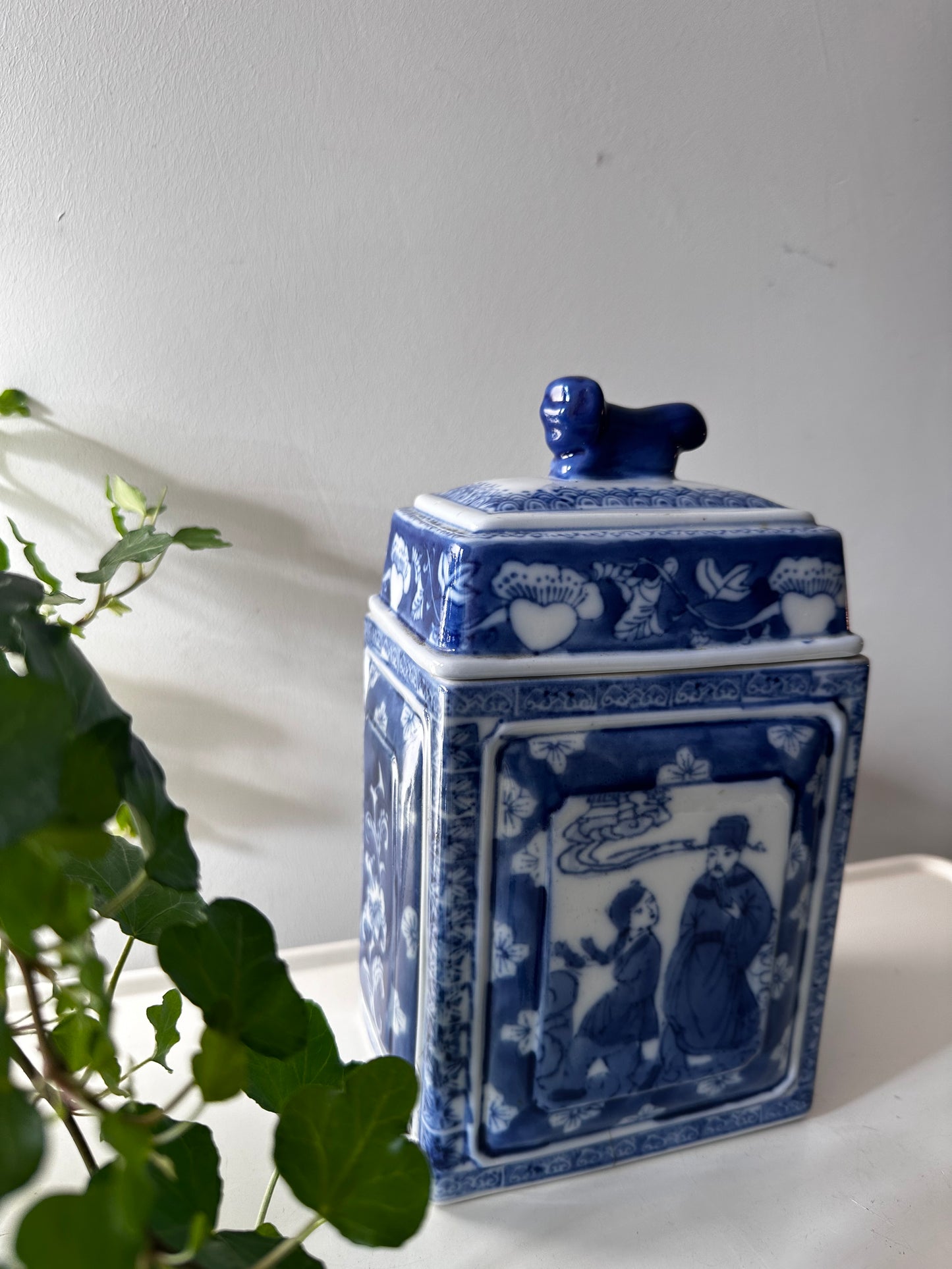 Gemberpot met deksel vintage