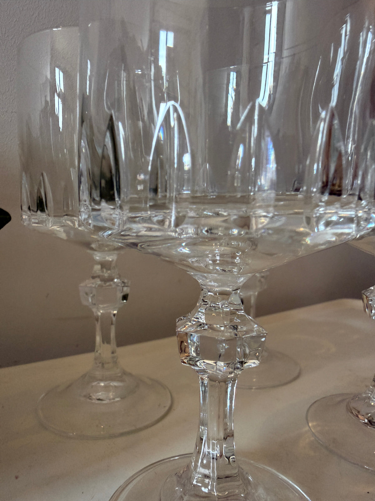 Set van 4 Cristal D’argue wijnglazen