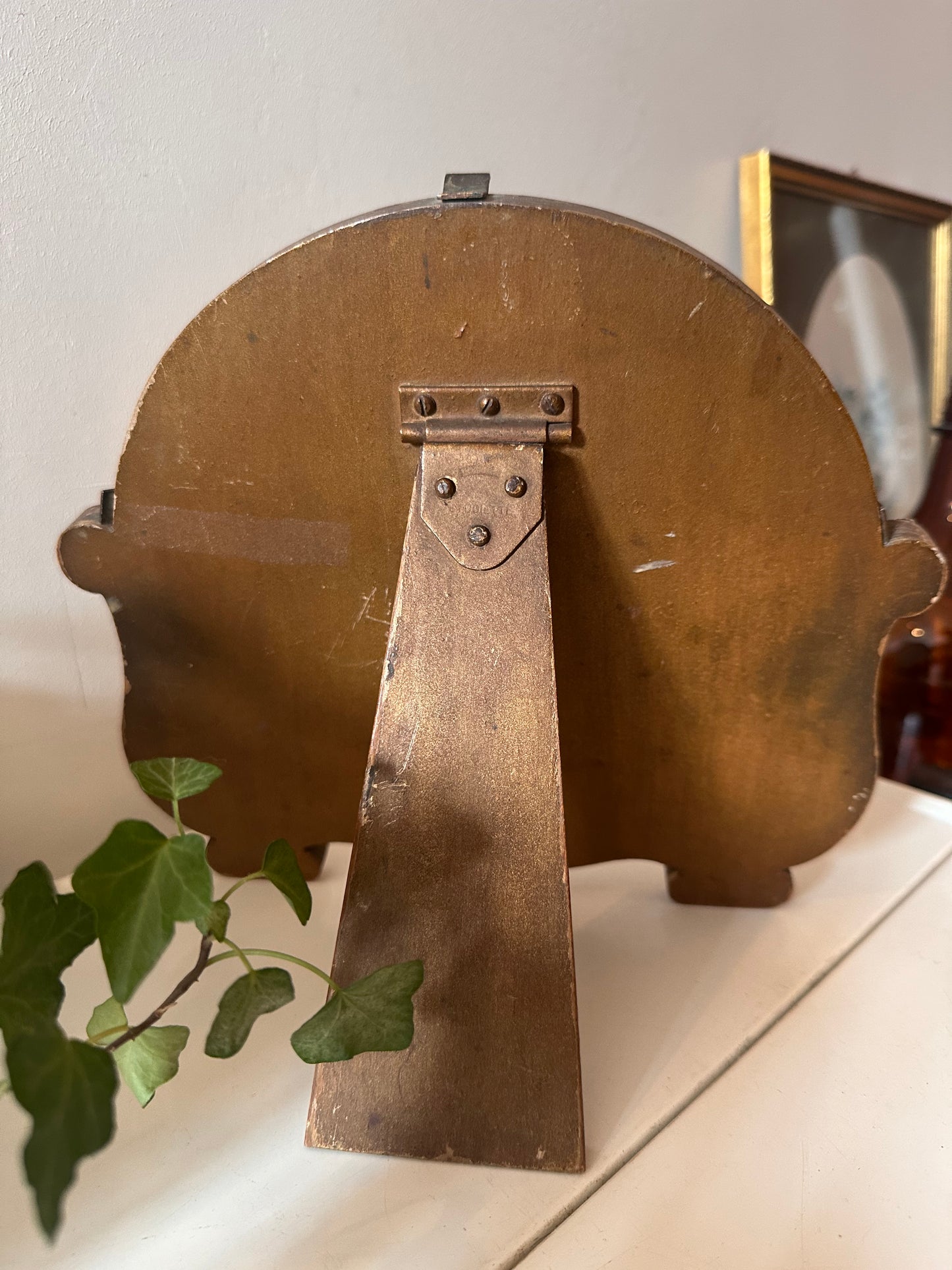 Romantische houten tafelspiegel met roosjes