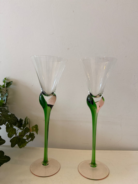 Boheems Kristal Tulip Champagne flutes